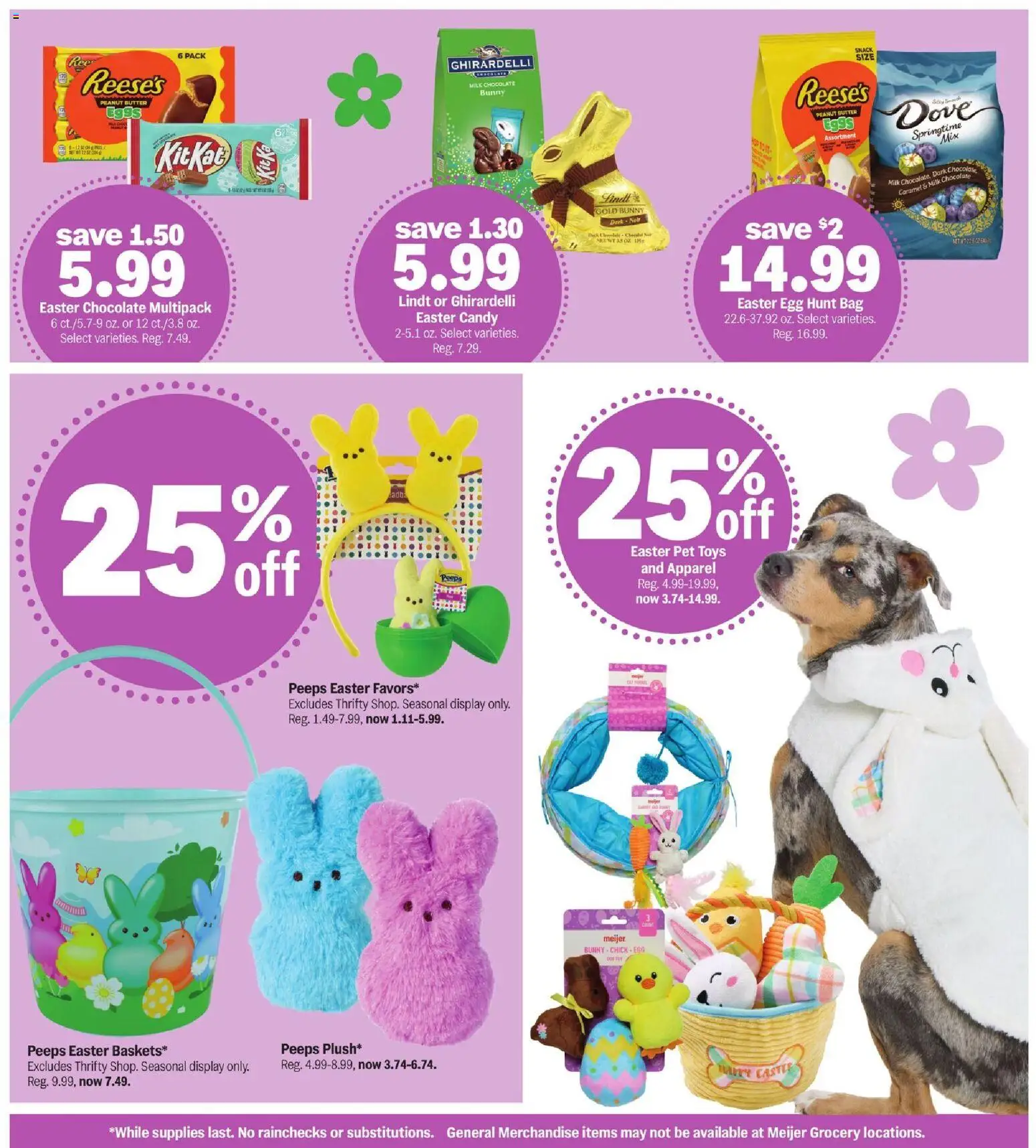 Meijer Deals - valid from 25.03.2026 | Page: 2 | Products: Pet Toys, Butter, Chocolate, Bag