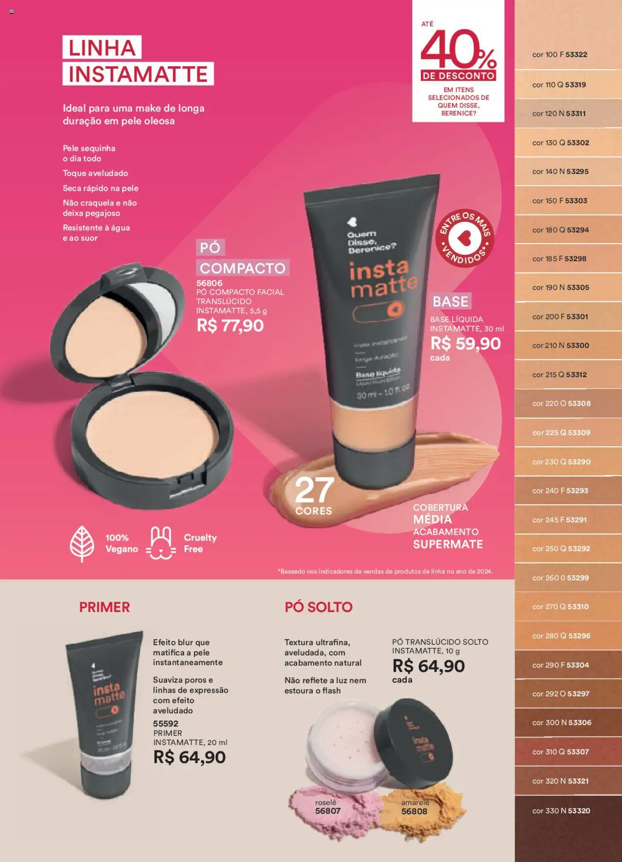 O Boticário Folheto - válido de 13.10.2025 | Página: 133 | Produtos: Pó compacto, Pó, Base, Primer