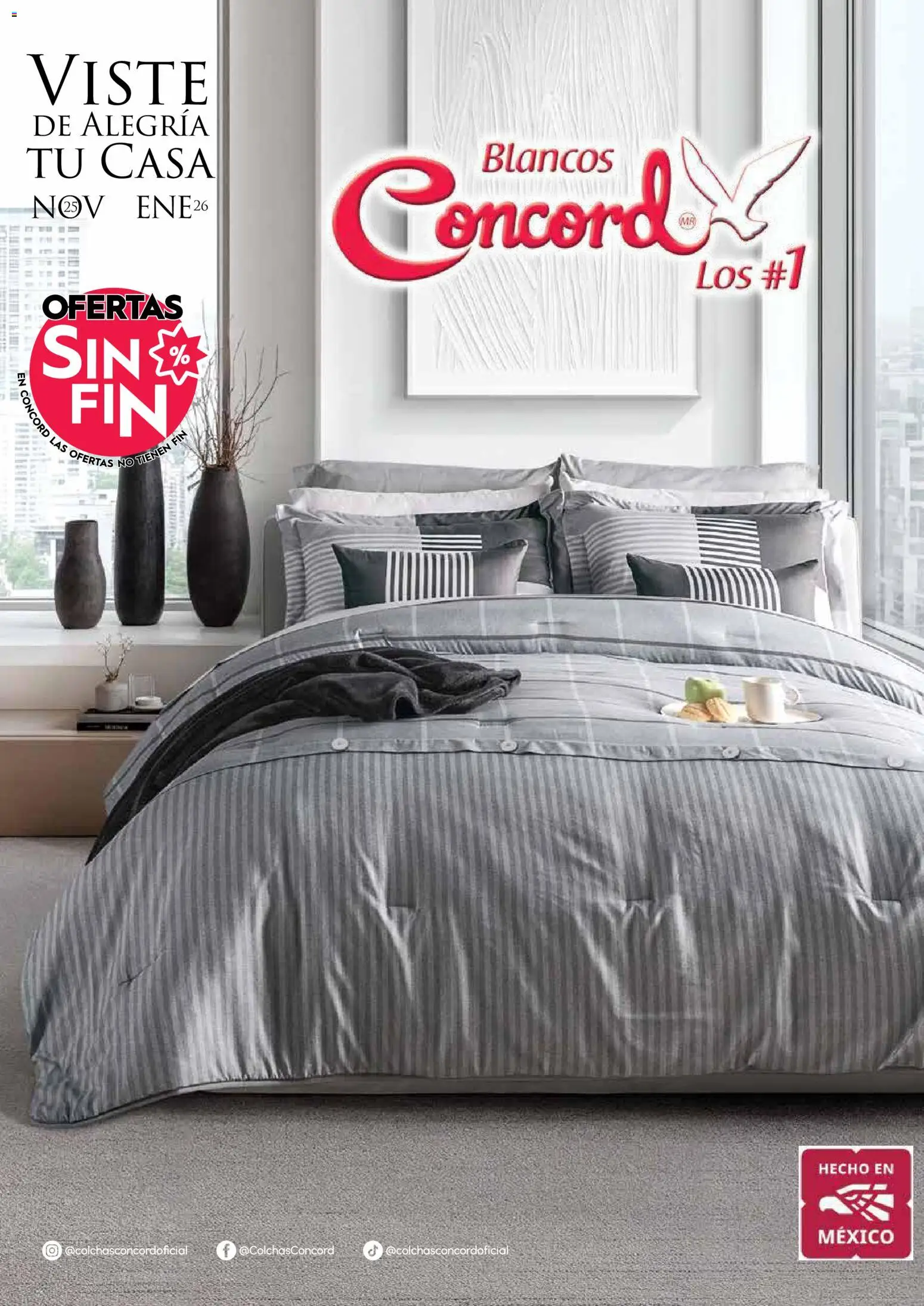 Nuevas ofertas de Colchas Concord válidas en toda la República Mexicana desde el 01.11.2025. ¡Encuentra las mejores ofertas en Colchas Concord Buen Fin! | Página: 1