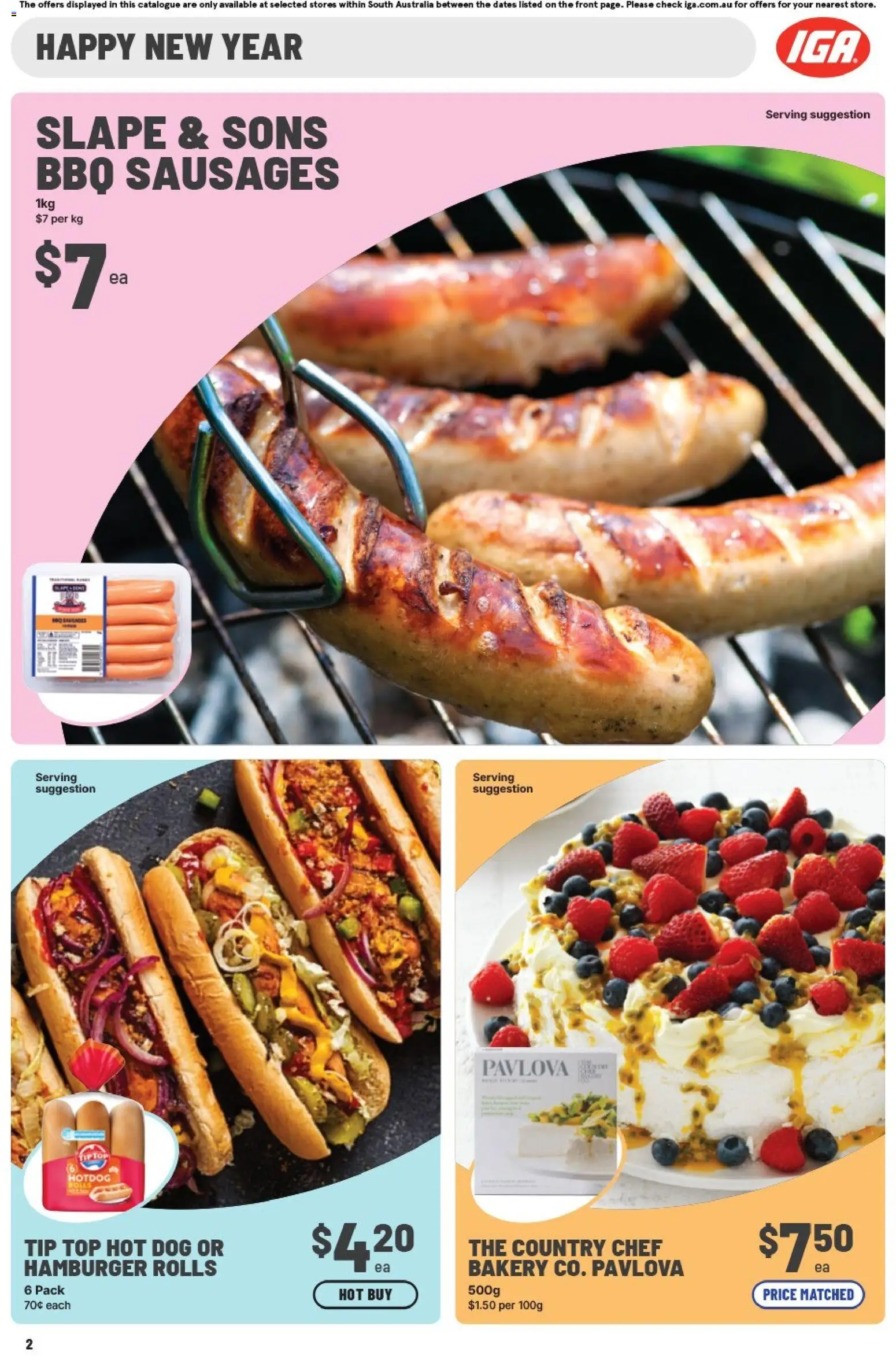 IGA catalogue - valid from 24.12.2025 | Page: 2 | Products: Pavlova, Bakery