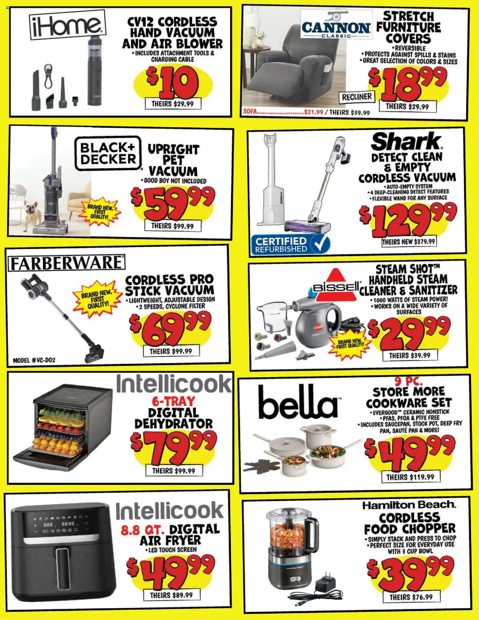 Ollie's Ad - valid from 15.02.2026 | Page: 3 | Products: Press, Fryer, Sofa, Pan