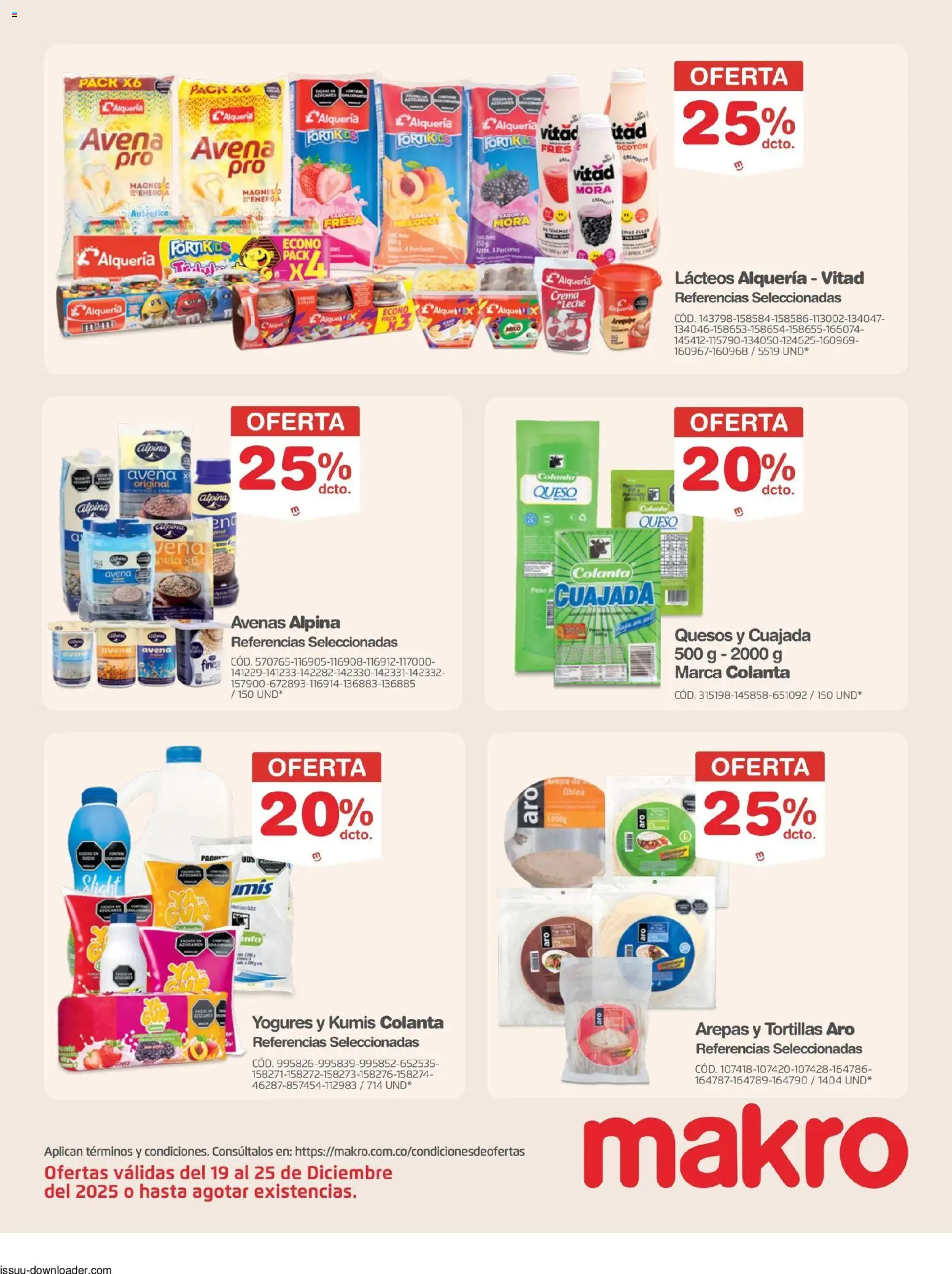 Makro revista - valida desde el 19.12.2025 | Página: 15 | Productos: Crema, Fresa, Arepa, Kumis