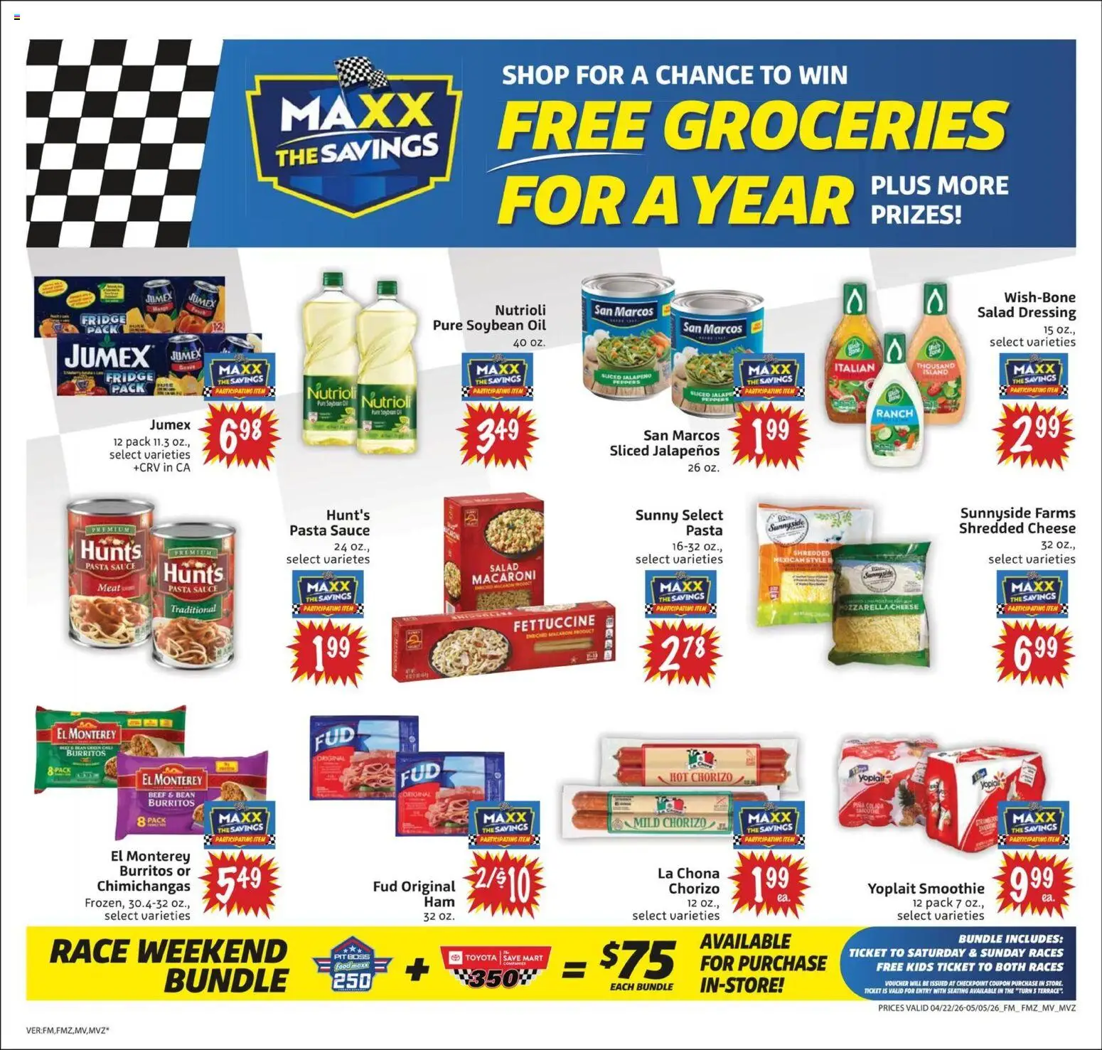 FoodMaxx Weekly Ad - NV - valid from 22.04.2026 | Page: 2 | Products: Cheese, Oil, Beef, Pasta