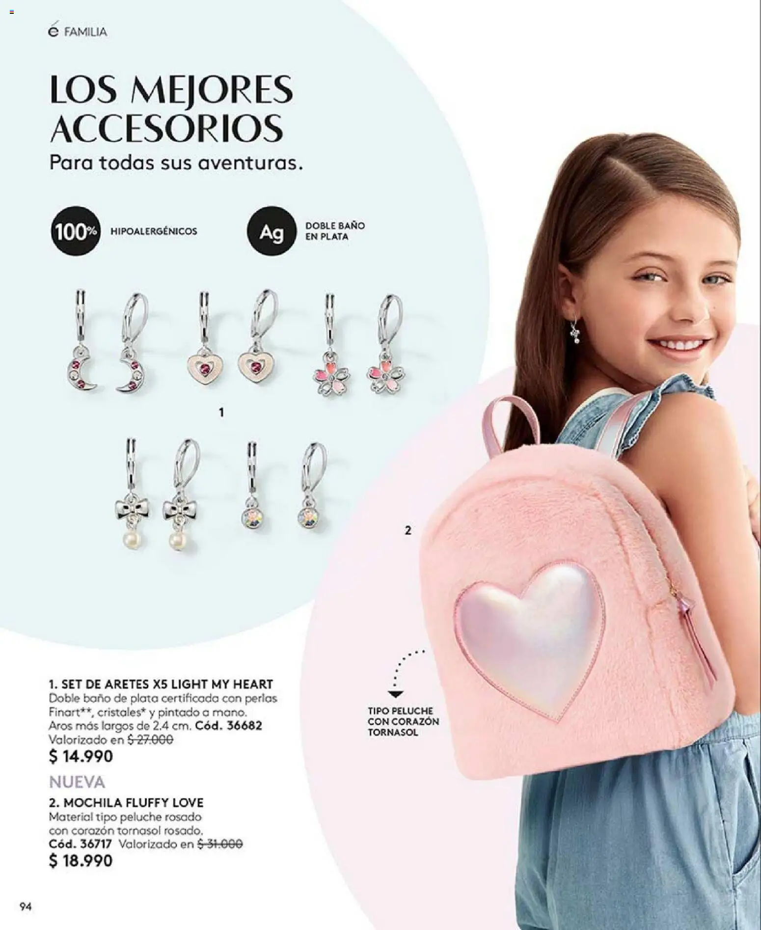 Catálogo Ésika Campaña 4 │ válido desde el 15.02.2026 | Página: 94 | Productos: Baño, Aros, Mochila