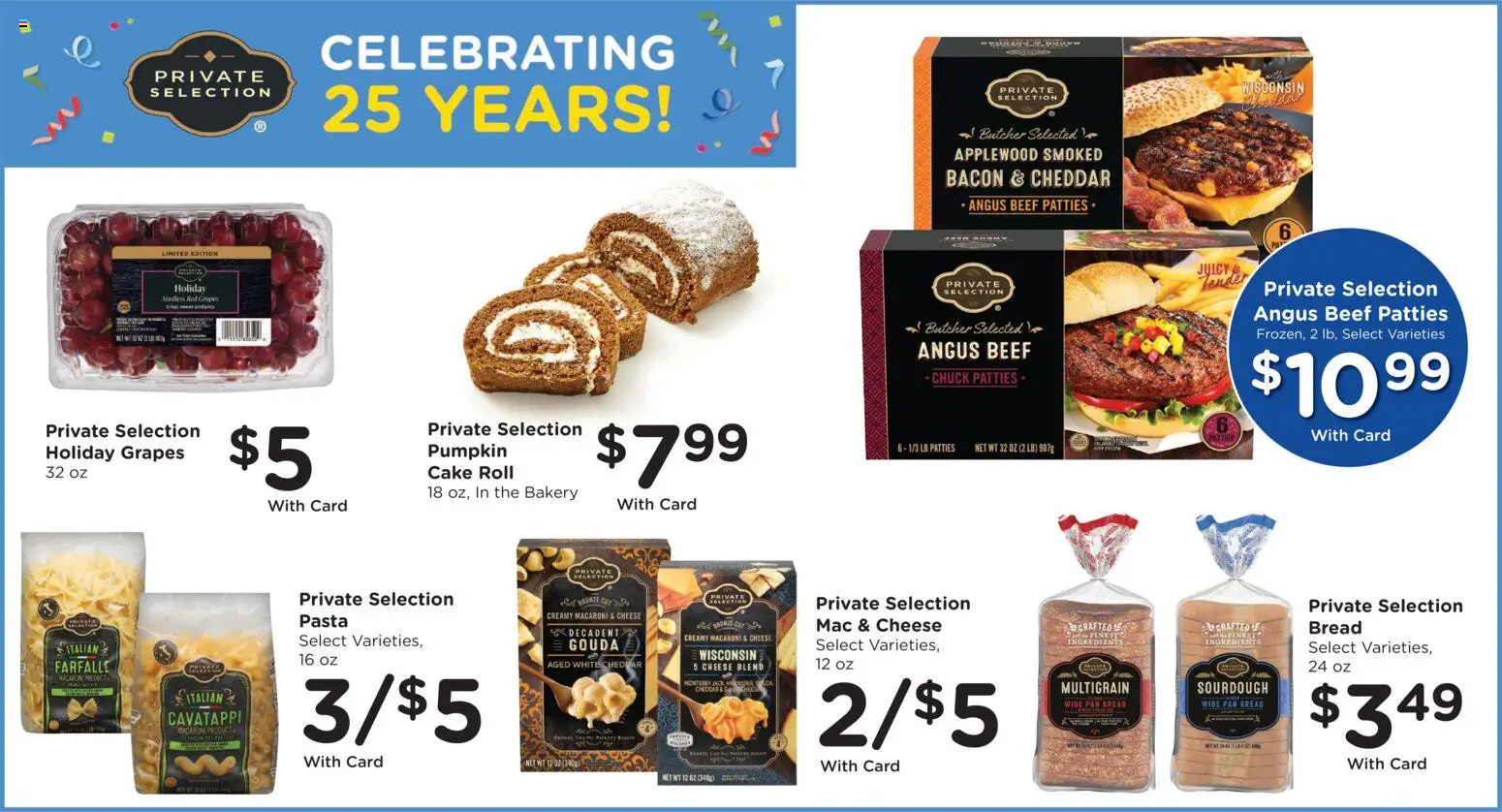 Fry's Food Weekly Ad - valid from 29.10.2025 | Page: 8 | Products: Bread, Beef, Pasta, Grapes