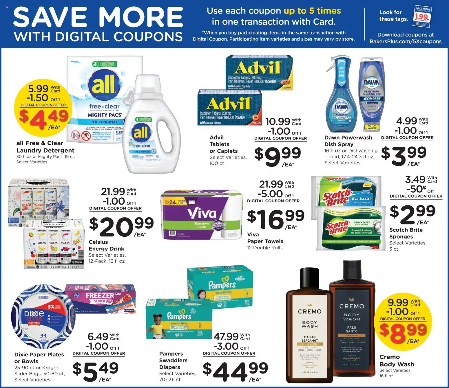 Baker's Weekly Ad - NE - valid from 28.11.2025 | Page: 12 | Products: Detergent, Body Wash, Peach, Freezer
