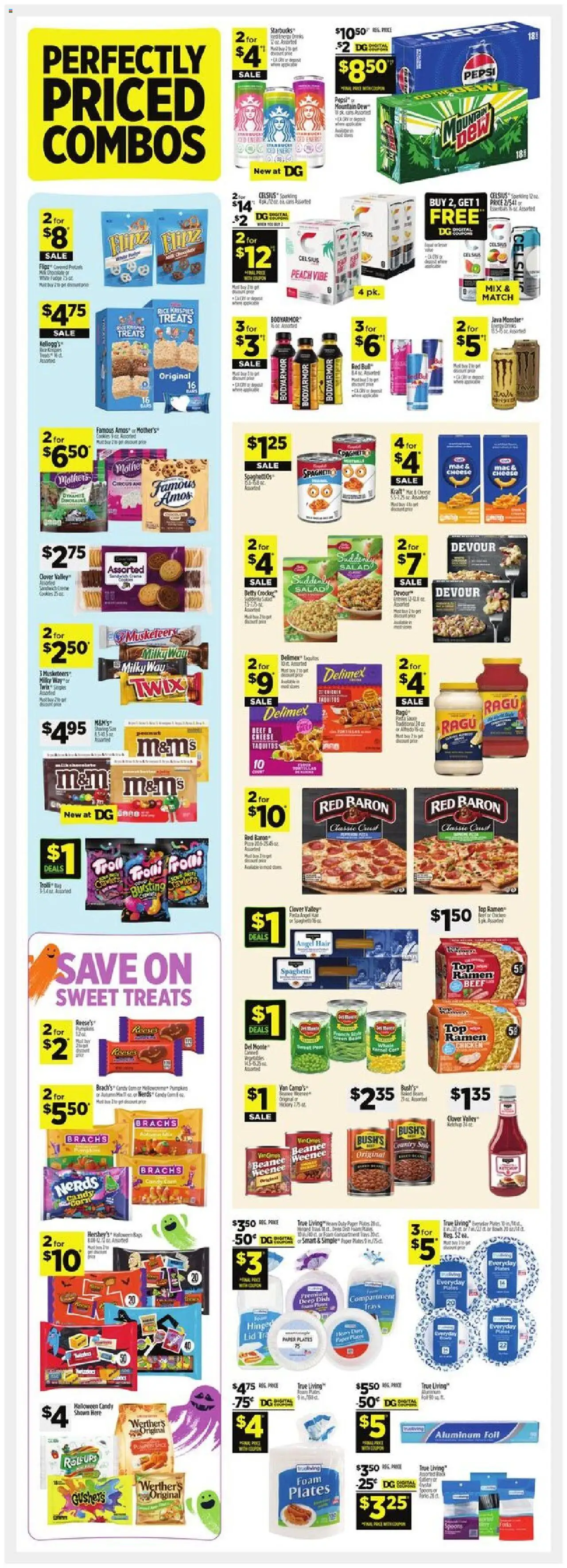 Dollar General Weekly Ad - valid from 17.08.2025 | Page: 5 | Products: Corn, Beef, Salad, Peach
