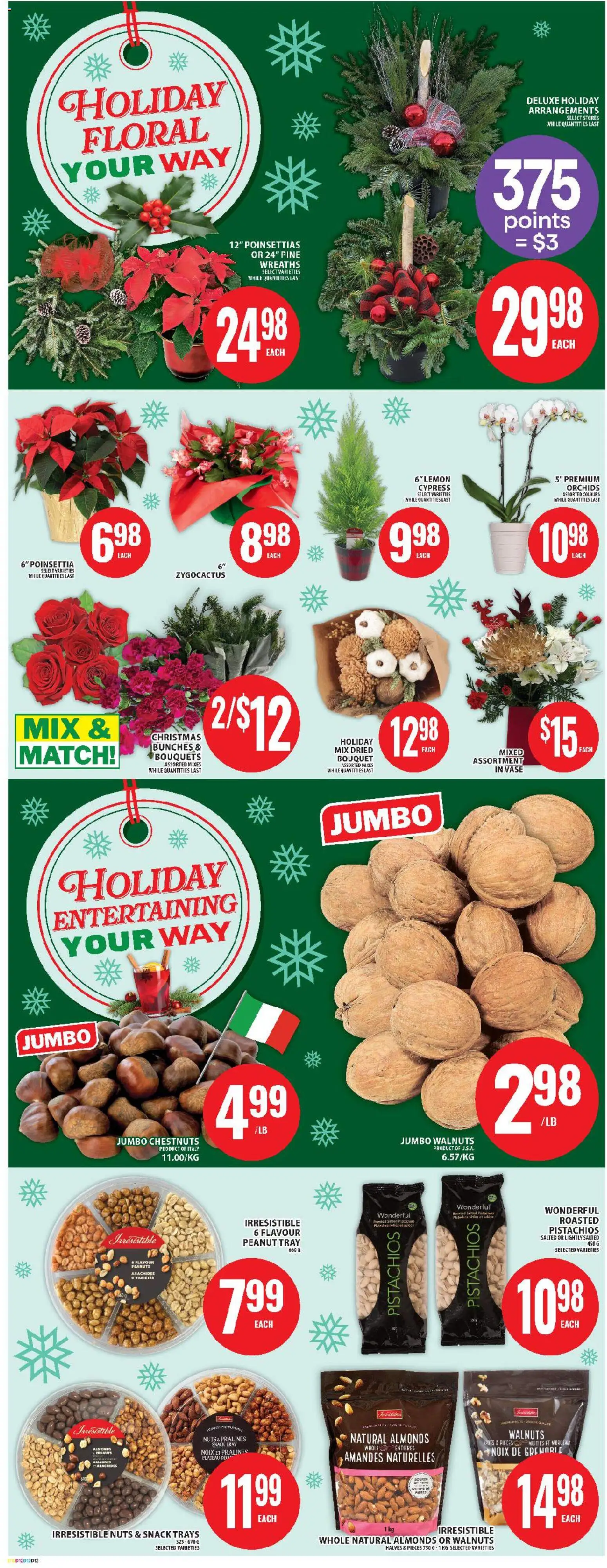Food Basics flyer valid from 27.11.2025 | Page: 15 | Products: Nuts, Vase