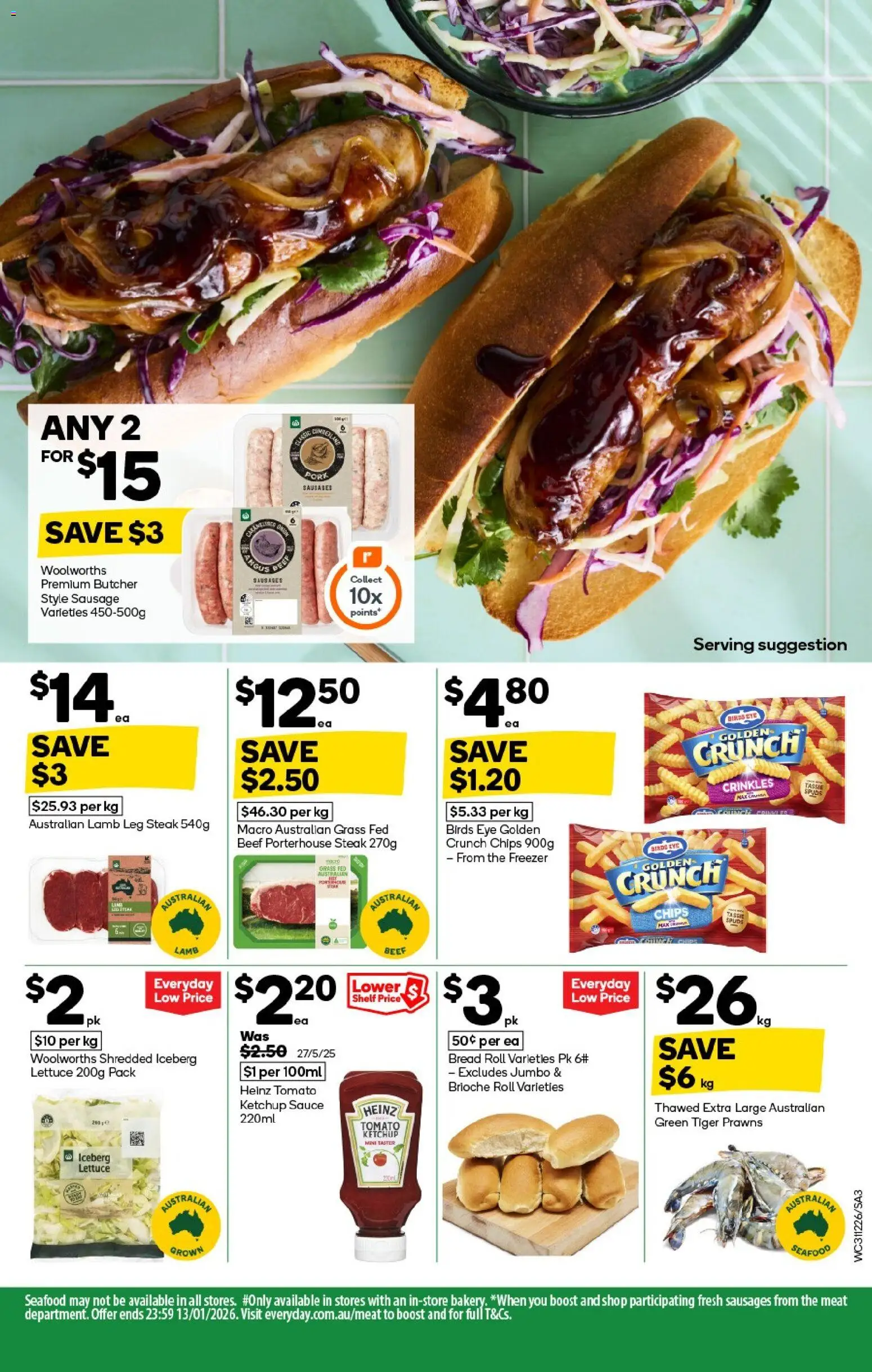 Woolworths catalogue - valid from 31.12.2025 | Page: 3 | Products: Shelf, Grass, Beef, Sauce