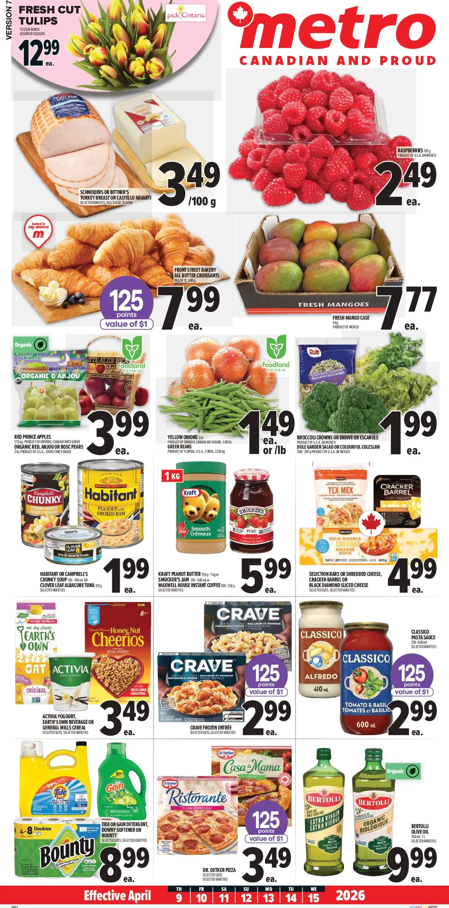 Metro flyer valid from 09.04.2026 | Page: 2 | Products: Bakery, Oil, Chicken, Apples