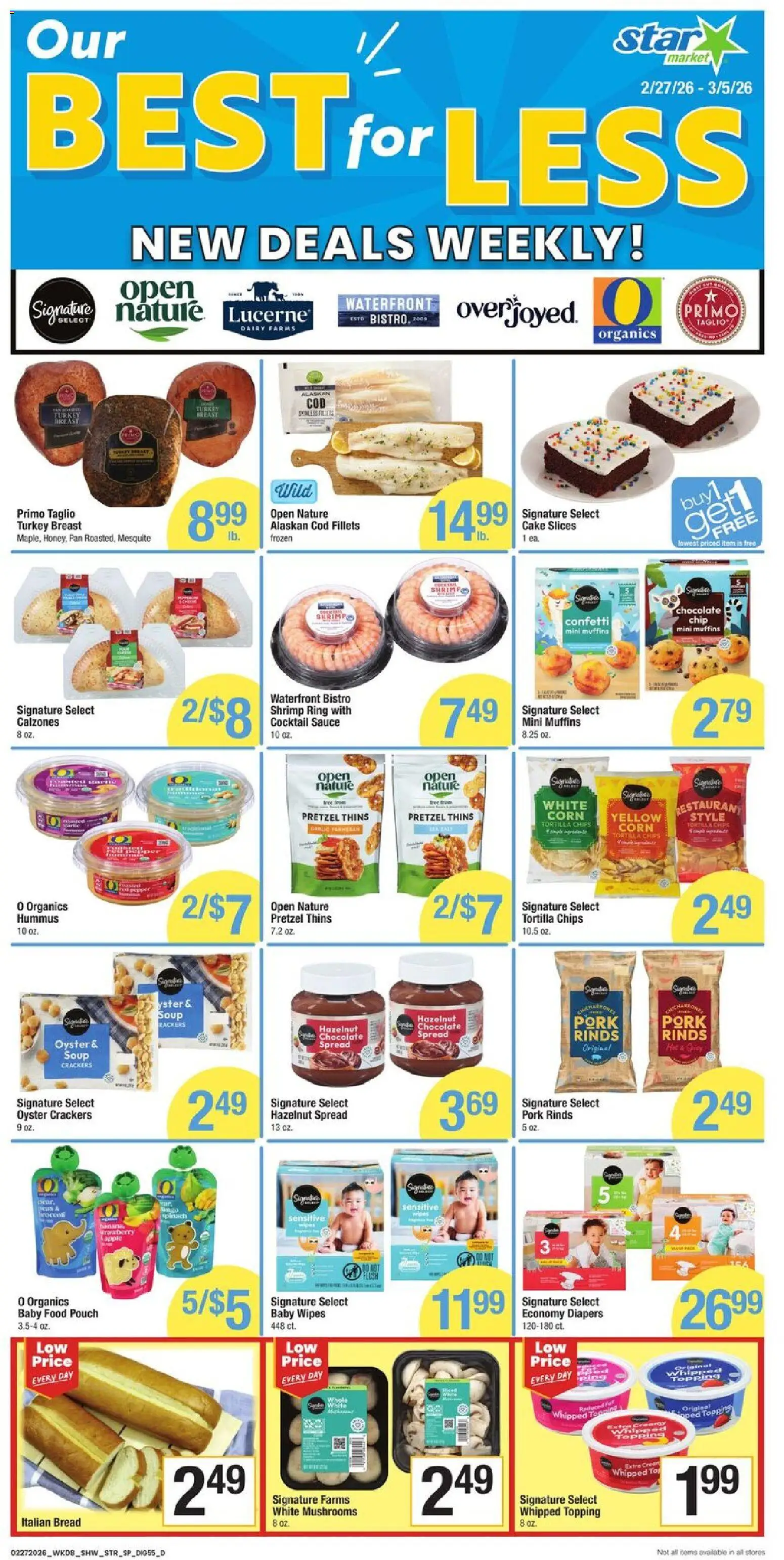 Star Market Weekly Ad - valid from 27.02.2026 | Page: 5 | Products: Bread, Chocolate, Cream, Baby food