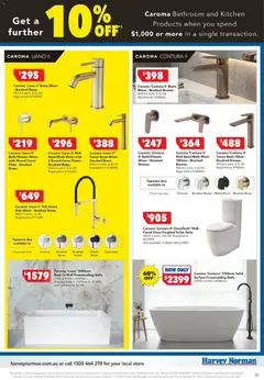 Preview of Harvey Norman - Bathroom Clearance - valid from 25.12.2025 | Page: 3 | Products: Sink, Accessories, Mixer, Bathroom