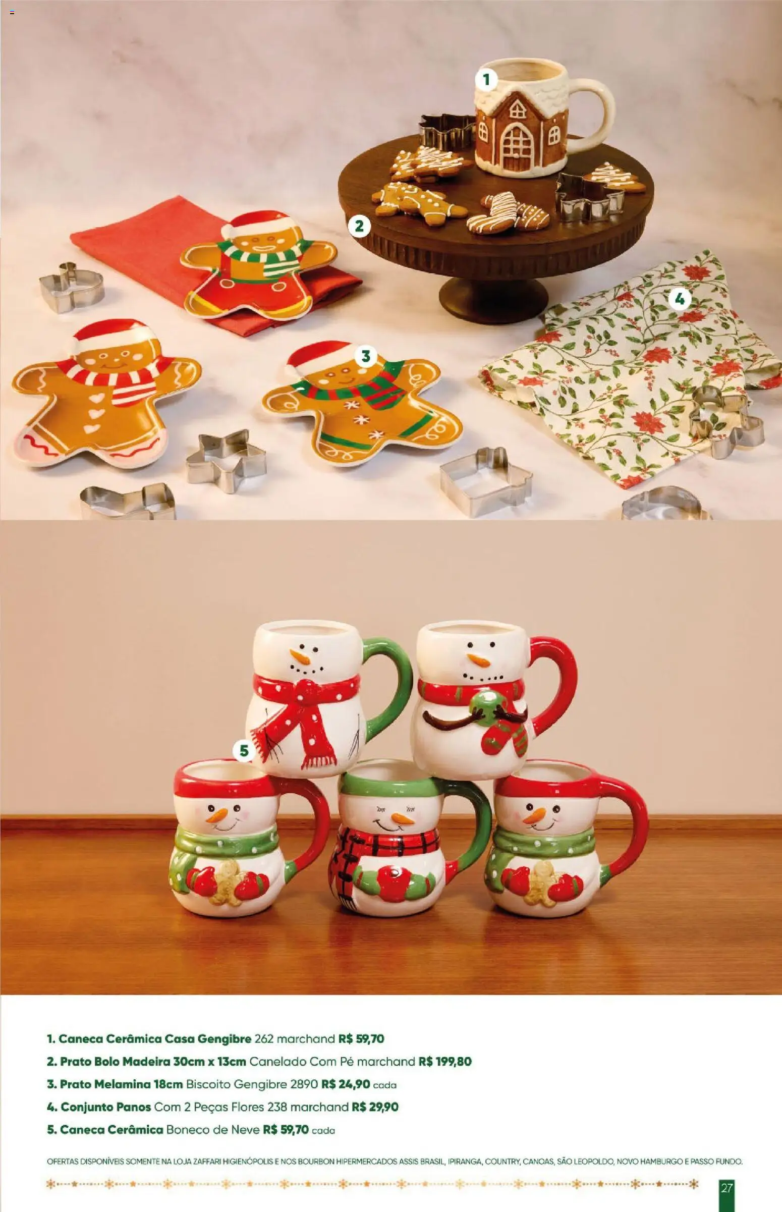 Zaffari Folheto - válido de 28.10.2025 | Página: 27 | Produtos: Gengibre, Biscoito, Caneca, Bourbon