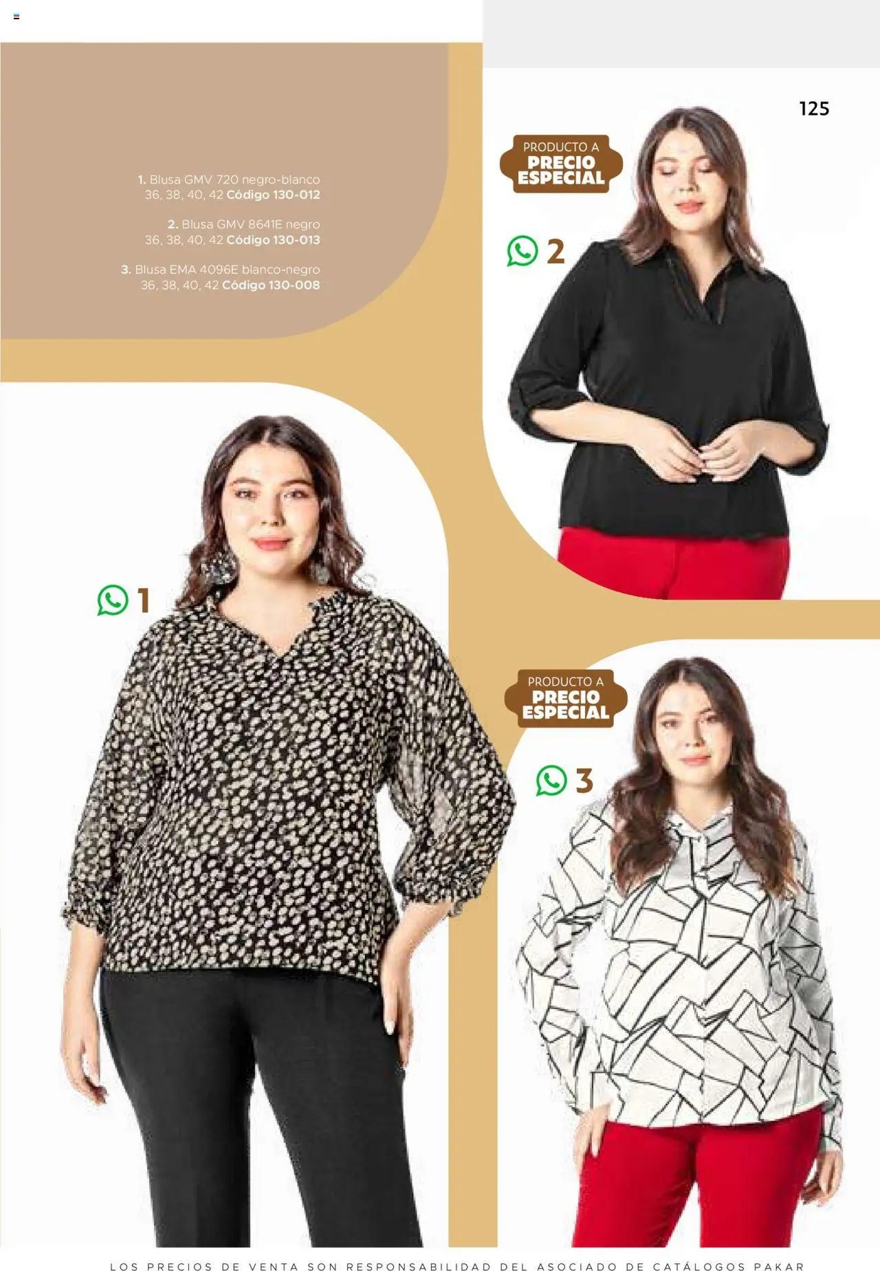 Nuevas ofertas de SC Pakar válidas en toda la República Mexicana desde el 24.07.2025. ¡Encuentra las mejores ofertas en SC Pakar Catálogo Ropa y Accesorios! | Página: 125 | Productos: Blusa