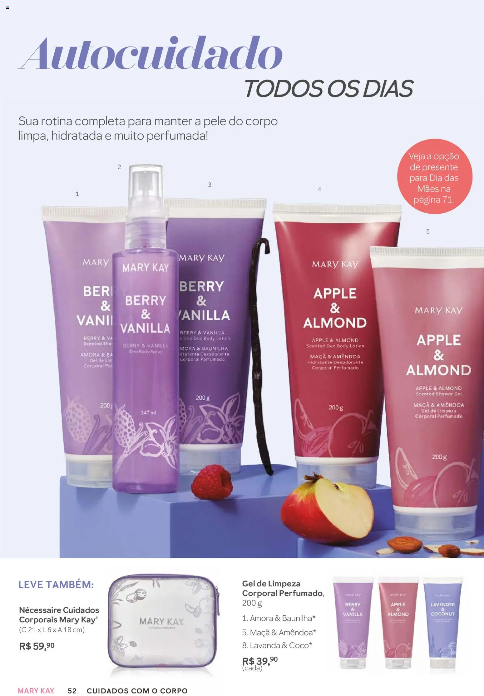 Mary Kay Folheto - válido de 01.03.2026 | Página: 52 | Produtos: Desodorante, Necessaire, Gel de limpeza, Body