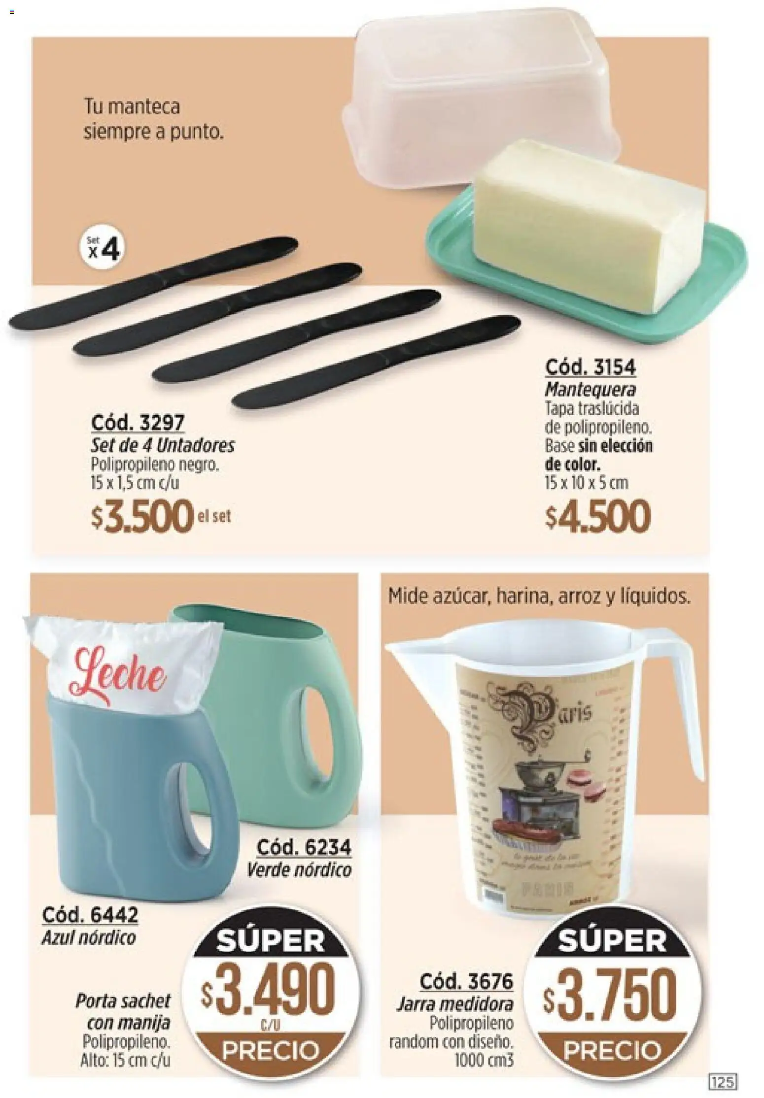 modil - Campaña 7 │ válido desde el 20.03.2026 | Página: 125 | Productos: Jarra medidora, Jarra, Leche, Manteca