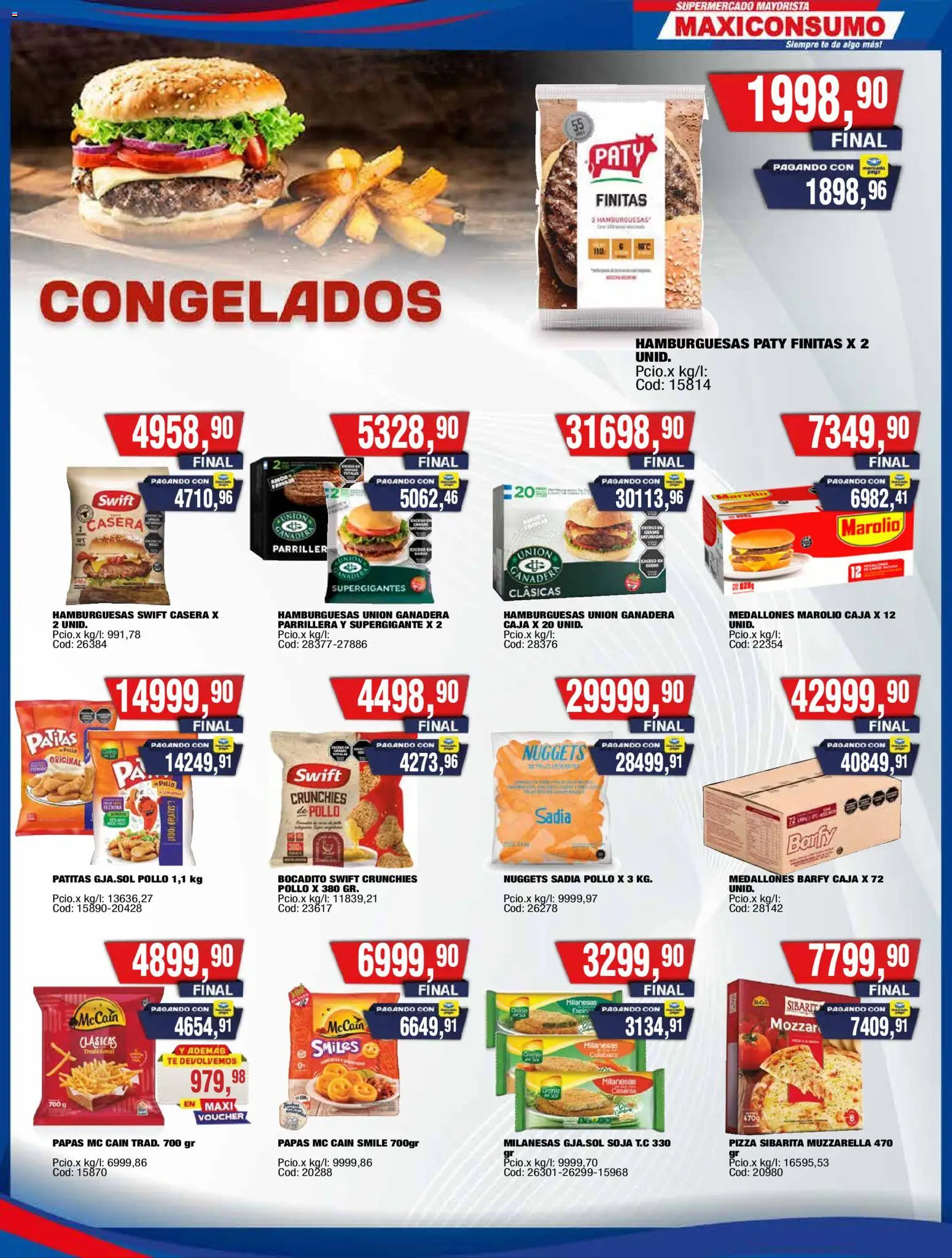 Maxiconsumo ofertas │ válido desde el 20.04.2026 | Página: 12 | Productos: Pollo, Caja, Muzzarella, Té
