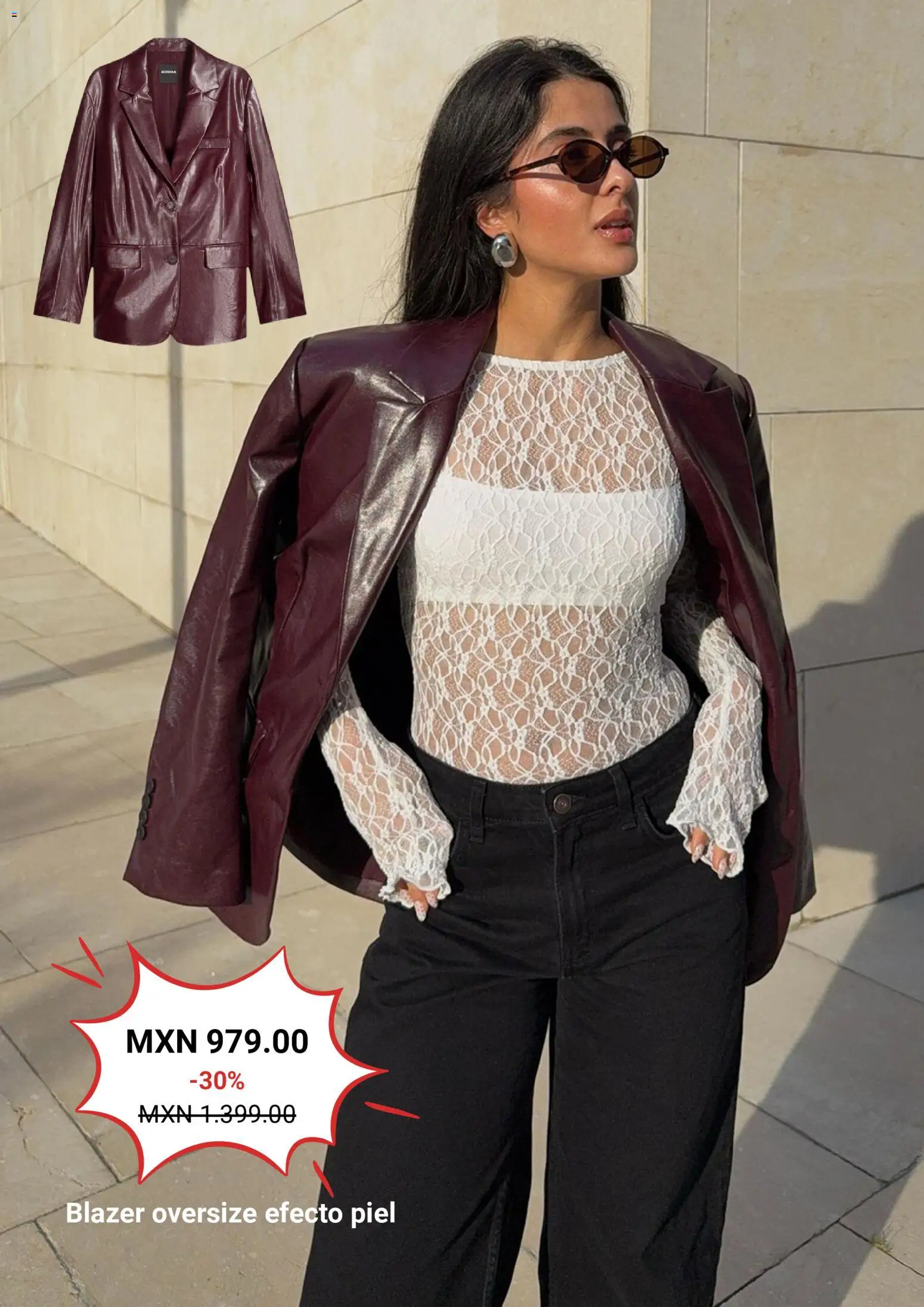 Nuevas ofertas de Bershka válidas en toda la República Mexicana desde el 13.11.2025. ¡Encuentra las mejores ofertas en Bershka Buen Fin! | Página: 5 | Productos: Blazer