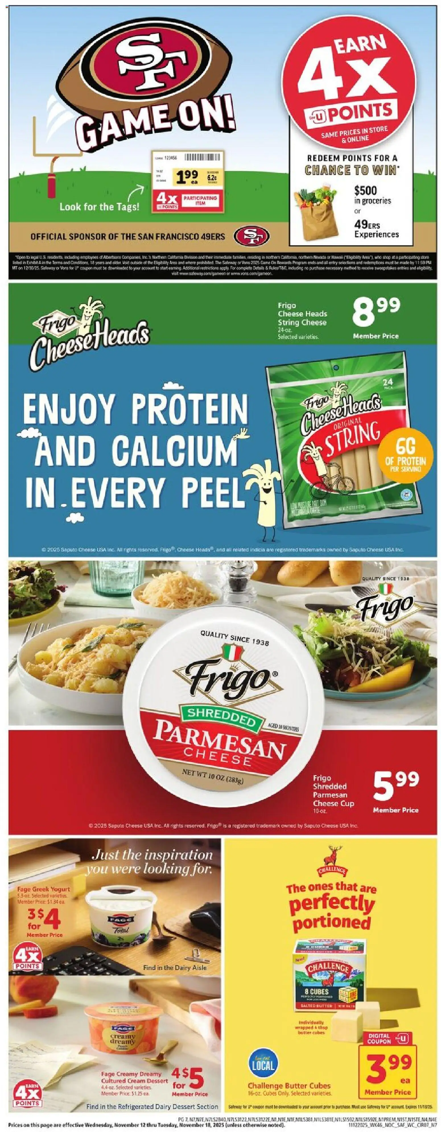 Safeway Weekly Ad - valid from 12.11.2025 | Page: 7 | Products: Wc, Butter, Cheese, Cream