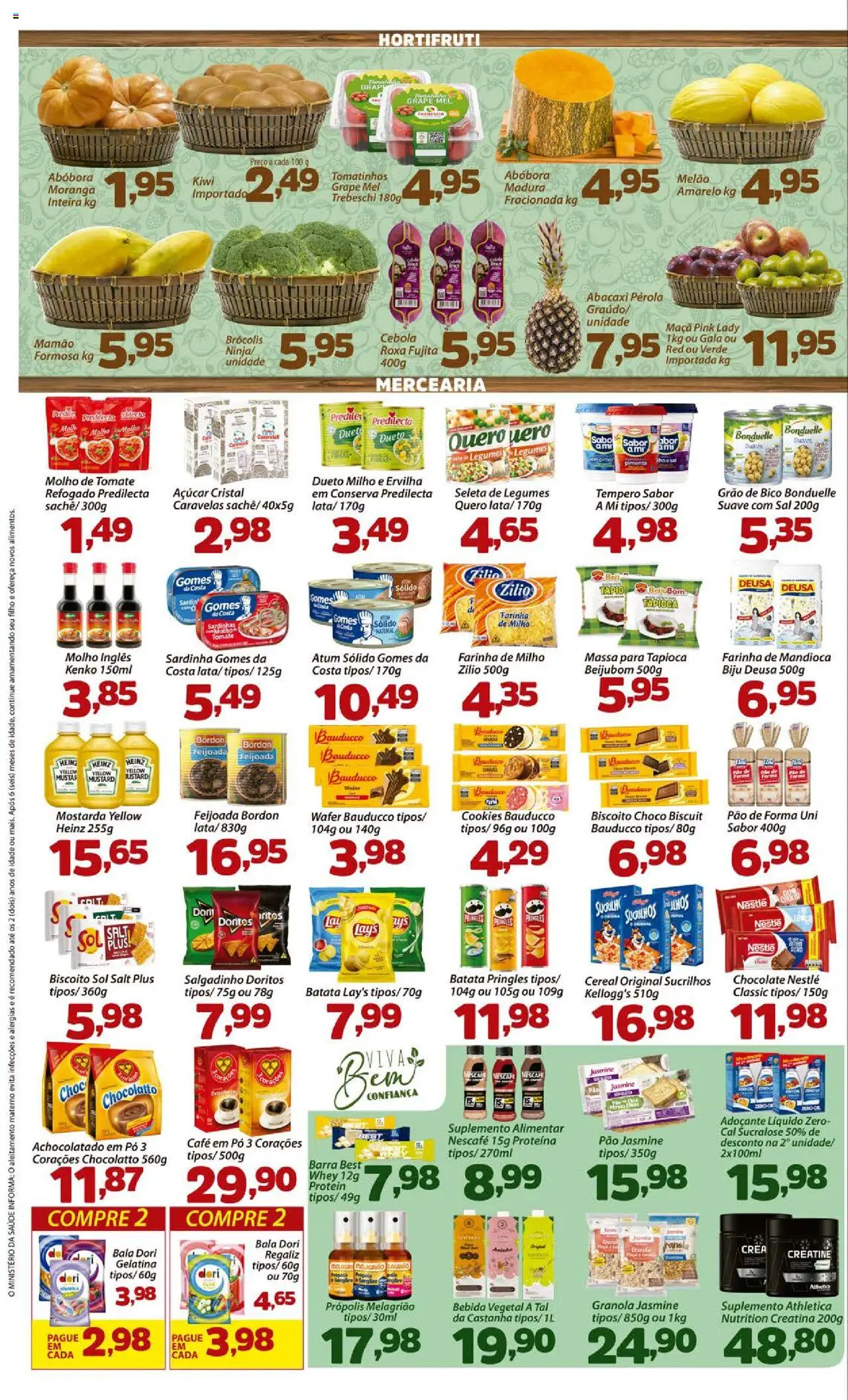 Confiança Folheto - válido de 19.08.2025 | Página: 2 | Produtos: Molho de tomate, Mel, Granola, Mamão