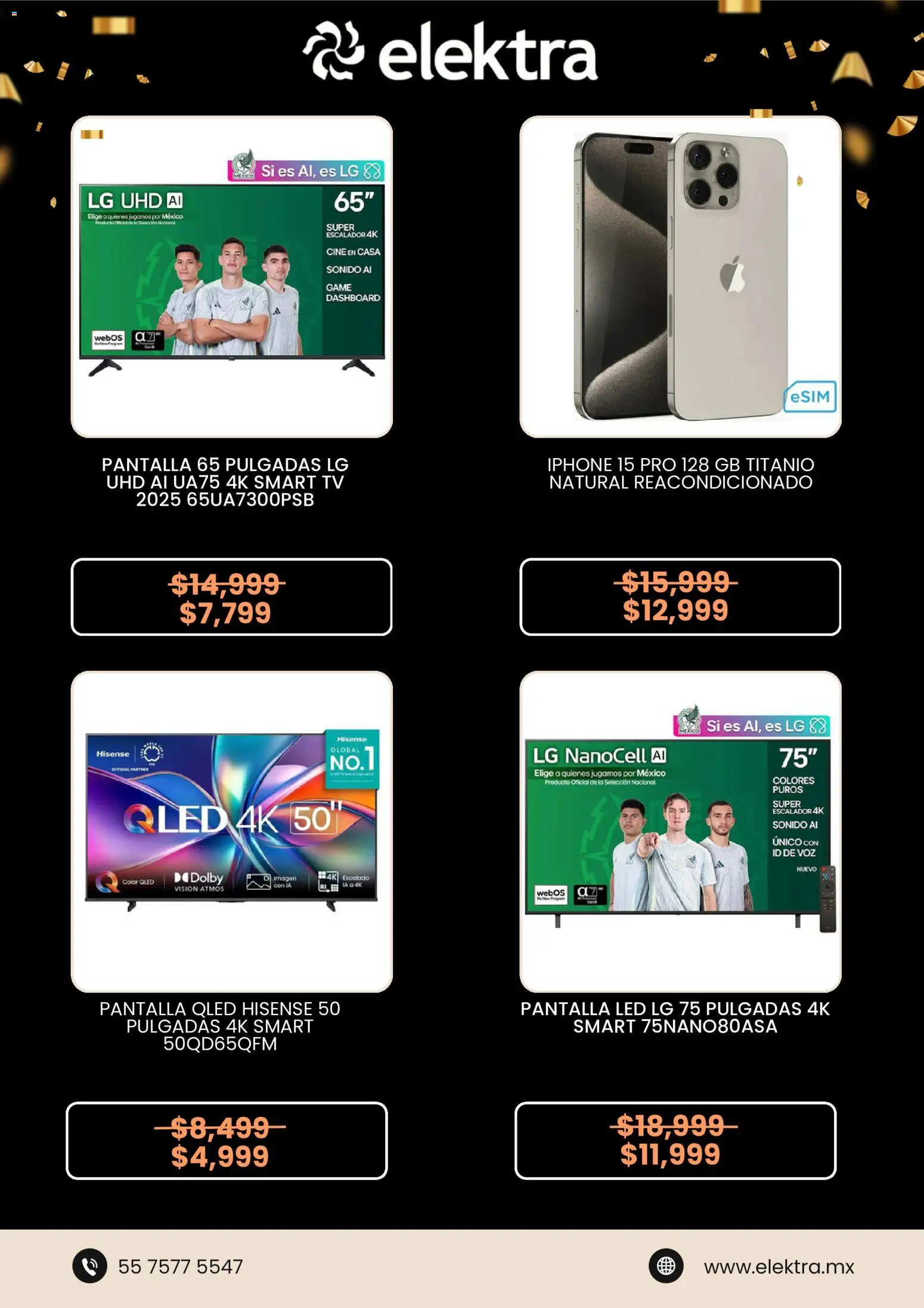 Nuevas ofertas de Elektra válidas en toda la República Mexicana desde el 13.11.2025. ¡Encuentra las mejores ofertas en Elektra Buen Fin ! | Página: 3