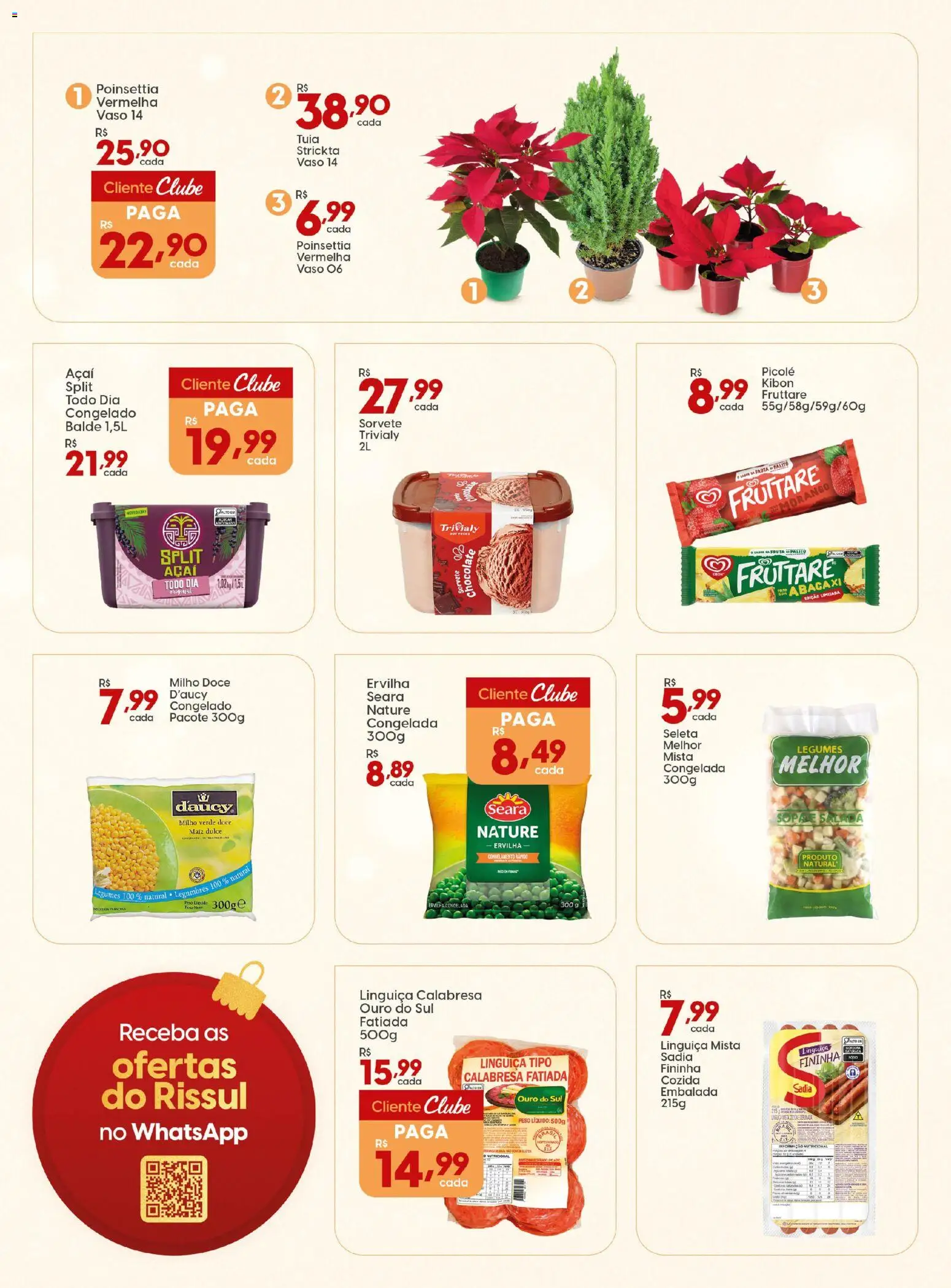 Rissul Folheto - válido de 20.11.2025 | Página: 9 | Produtos: Linguiça, Vaso, Abacaxi, Picolé