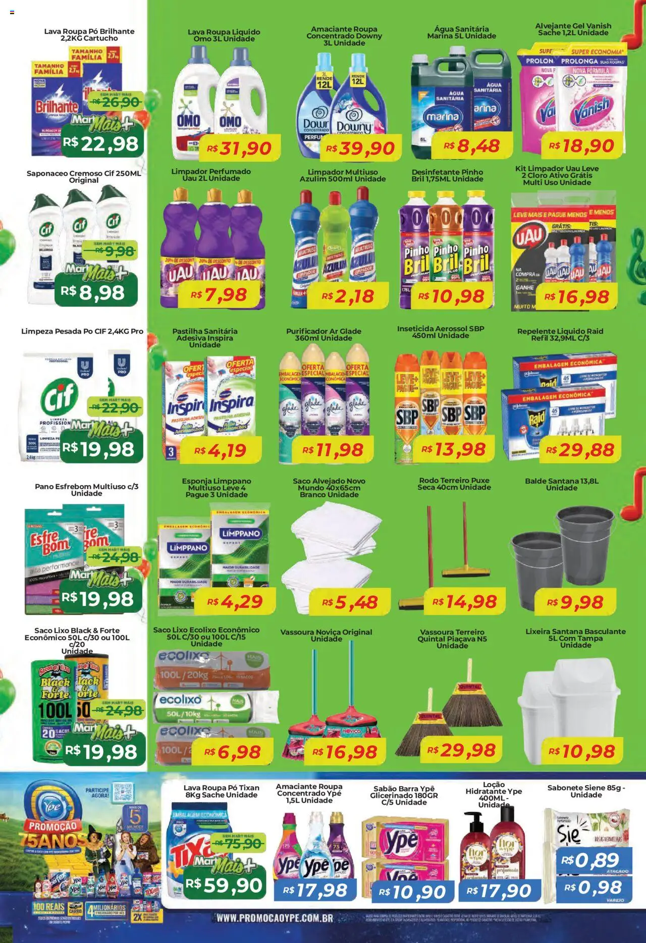Mart Minas Folheto - válido de 02.10.2025 | Página: 6 | Produtos: Azulim, Lixeira, Saponáceo, Amaciante