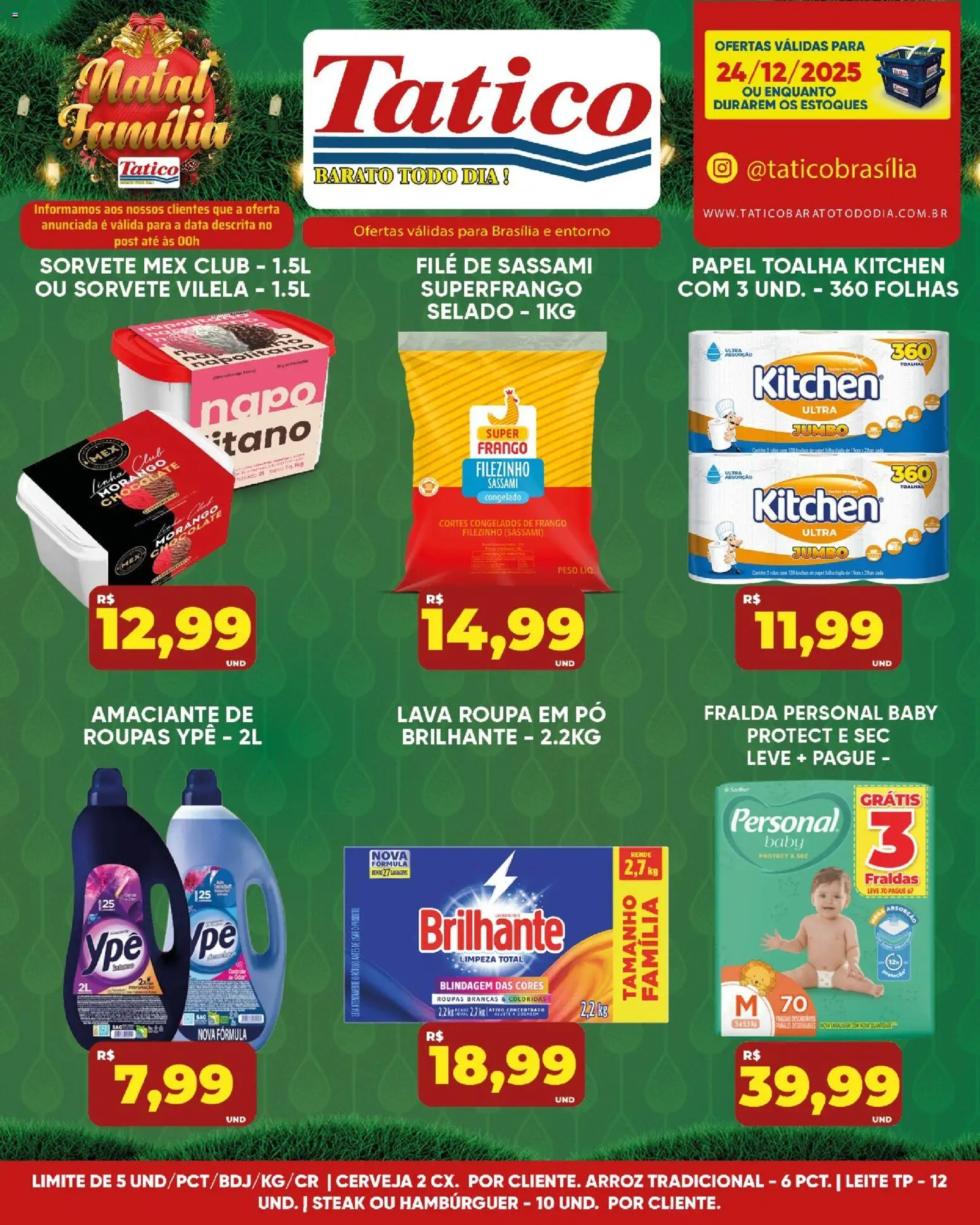 Tatico Folheto - válido de 24.12.2025 | Página: 32 | Produtos: Papel toalha, Chocolate, Cerveja, Fraldas