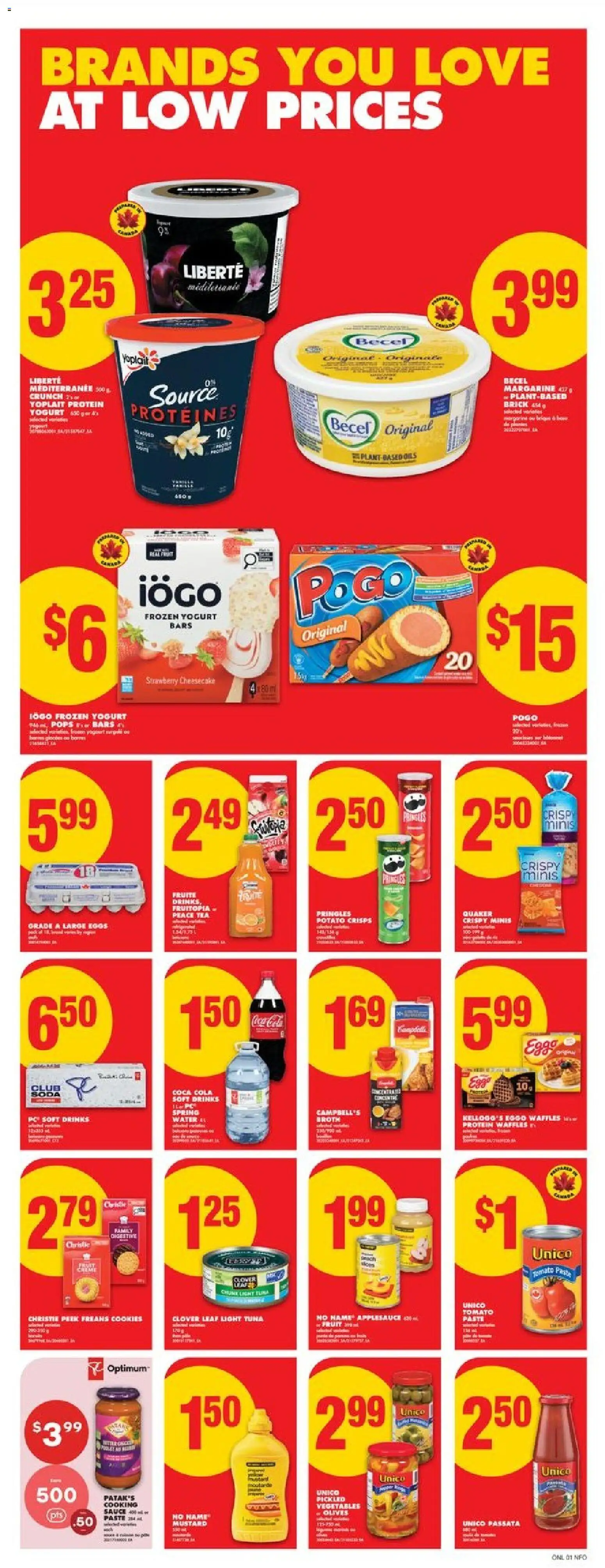 No Frills flyer valid from 19.02.2026 | Page: 9 | Products: Tea, PC, Yogurt, Eggs
