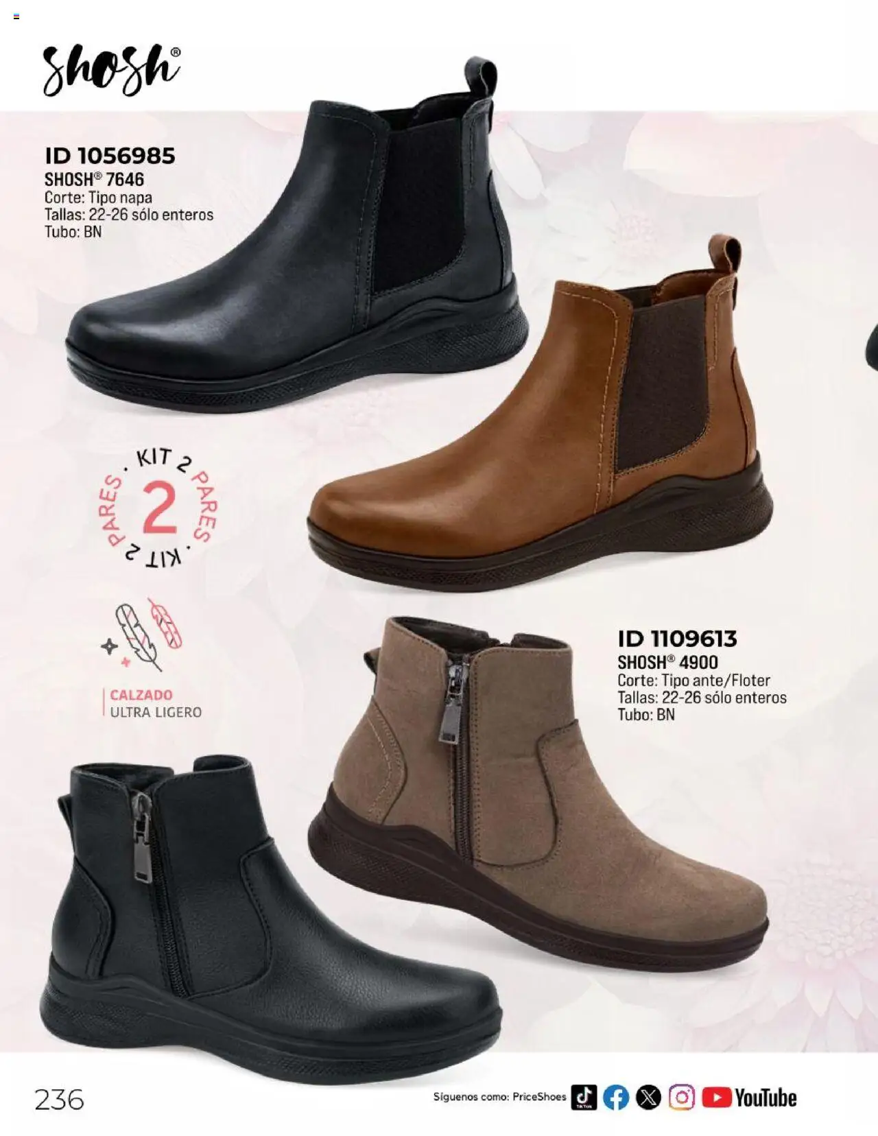 Nuevas ofertas de Price Shoes válidas en toda la República Mexicana desde el 10.02.2025. ¡Encuentra las mejores ofertas en Price Shoes catálogo Confort! | Página: 236