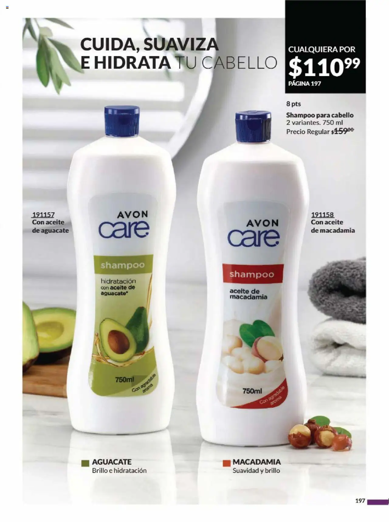 Nuevas ofertas de AVON válidas en toda la República Mexicana desde el 09.08.2025. ¡Encuentra las mejores ofertas en AVON - Campaña 13 2025! | Página: 208 | Productos: Brillo, Aceite, Aguacate