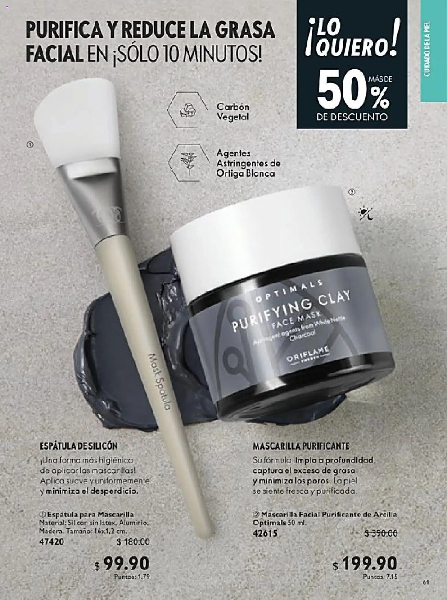 Nuevas ofertas de Oriflame válidas en toda la República Mexicana desde el 07.03.2026. ¡Encuentra las mejores ofertas en Oriflame campaña 4 2026! | Página: 61 | Productos: Espátula, Mascarilla