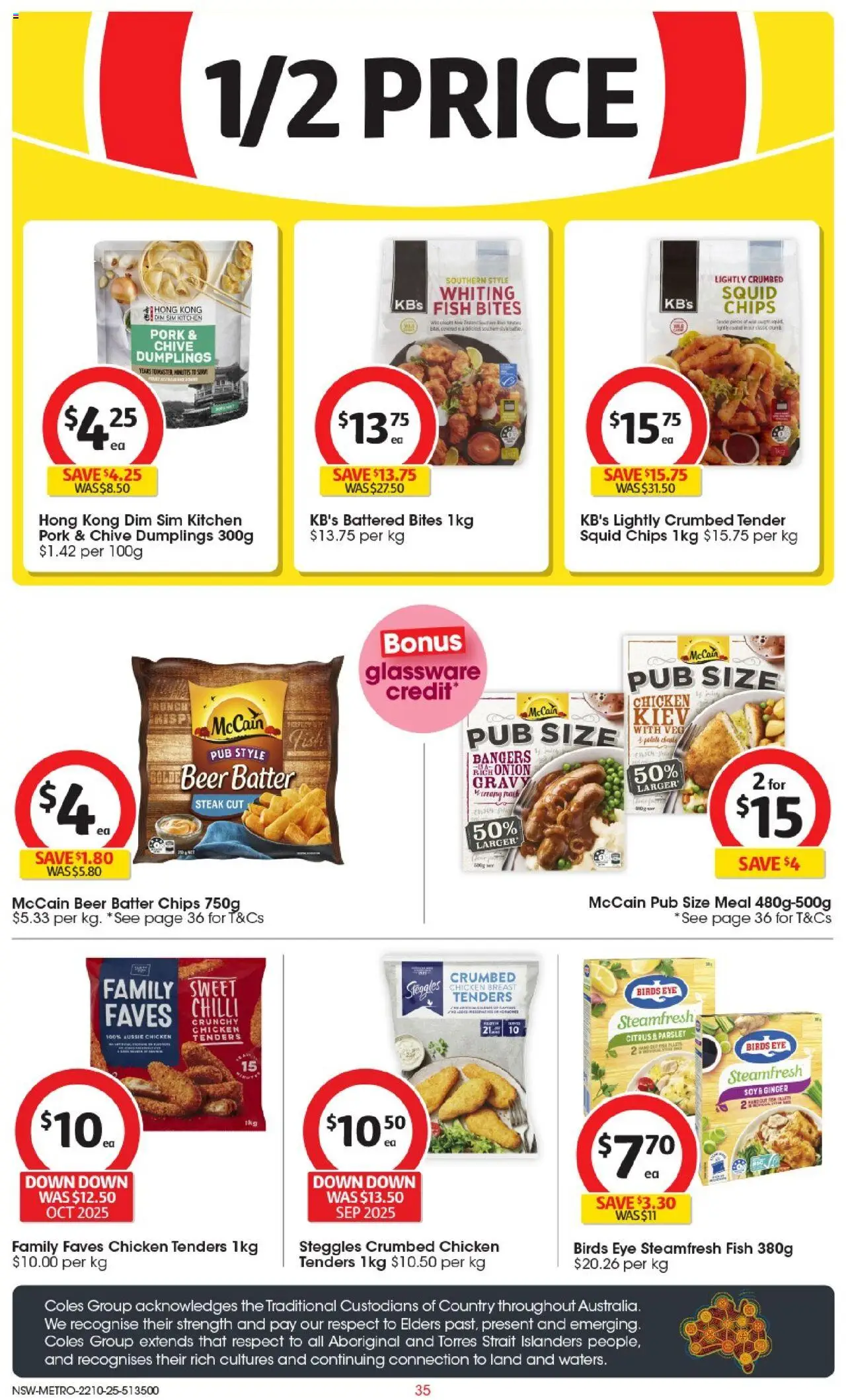 Coles catalogue - valid from 22.10.2025 | Page: 35 | Products: Ginger, Pork, Chips, Parsley