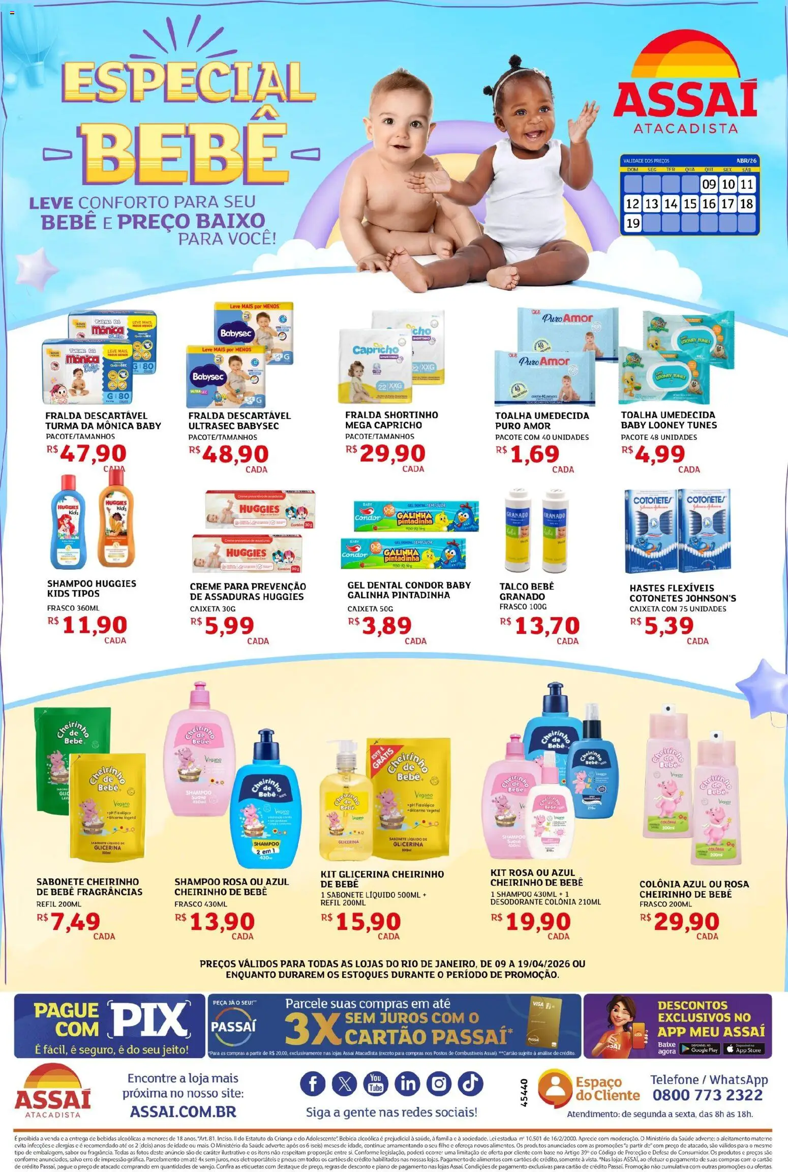 Assaí Atacadista Folheto - válido de 09.04.2026 | Página: 1