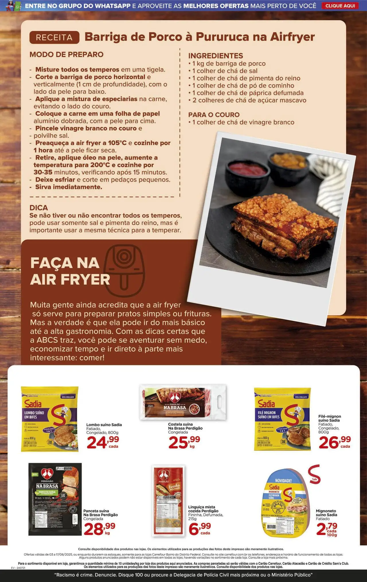 Carrefour Bairro Folheto - válido de 03.06.2025 | Página: 7 | Produtos: Pó, Air fryer, Lombo, Colheres