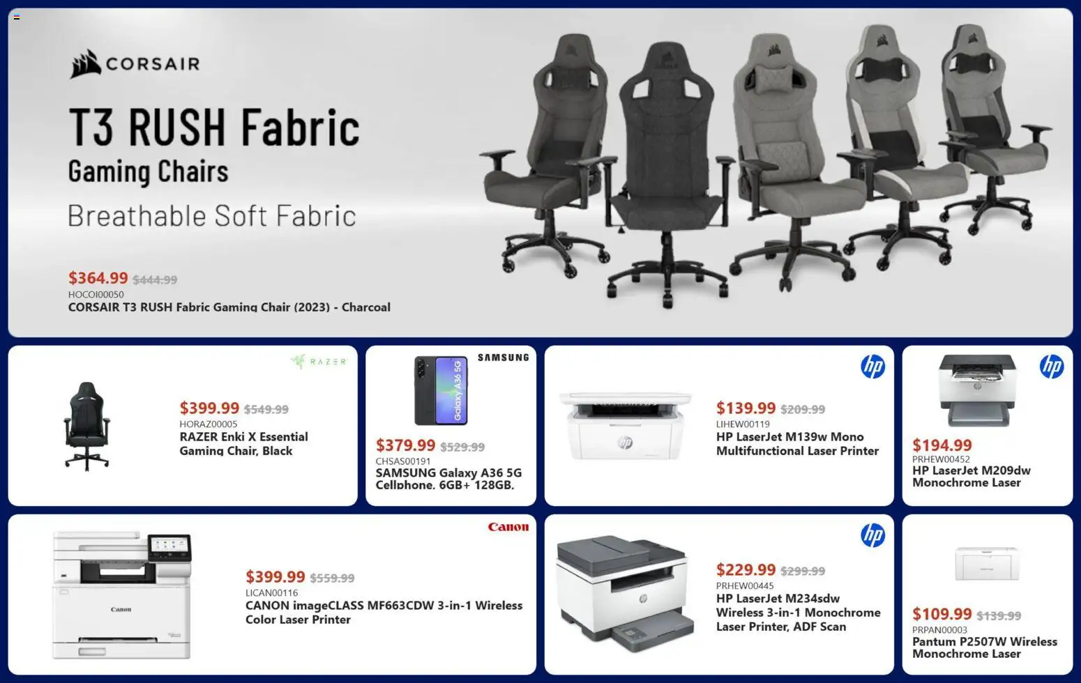 Canada Computers flyer valid from 09.01.2026 | Page: 9 | Products: Printer, Chair