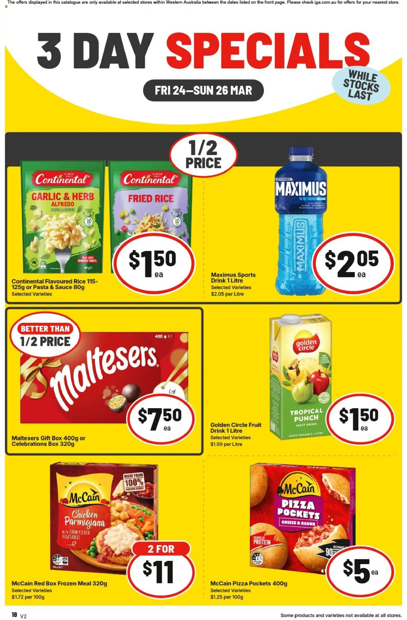 IGA catalogue - valid from 24.04.2026 | Page: 2 | Products: Box, Bacon, Herb, Pizza