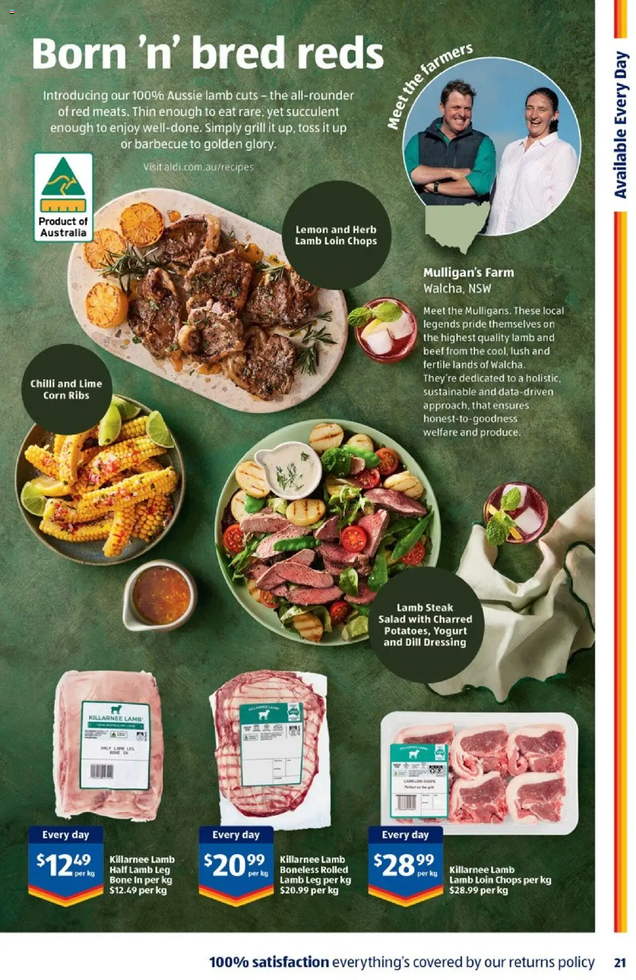 Aldi catalogue - valid from 17.09.2025 | Page: 21 | Products: Lamb, Beef, Sustainable, Lemon