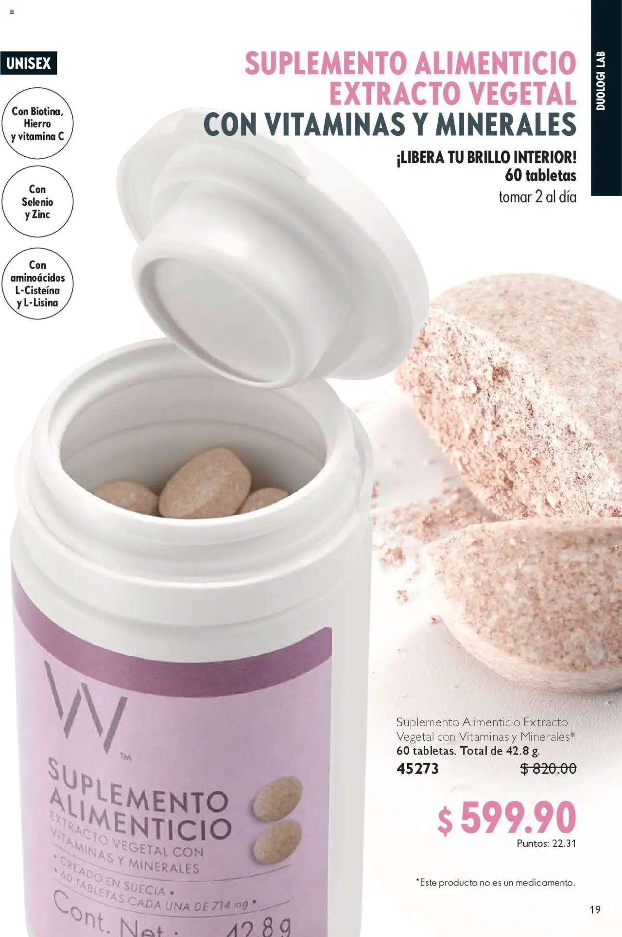 Nuevas ofertas de Oriflame válidas en toda la República Mexicana desde el 04.10.2025. ¡Encuentra las mejores ofertas en Oriflame - Campaña 14 2025! | Página: 19 | Productos: Brillo, Vitaminas