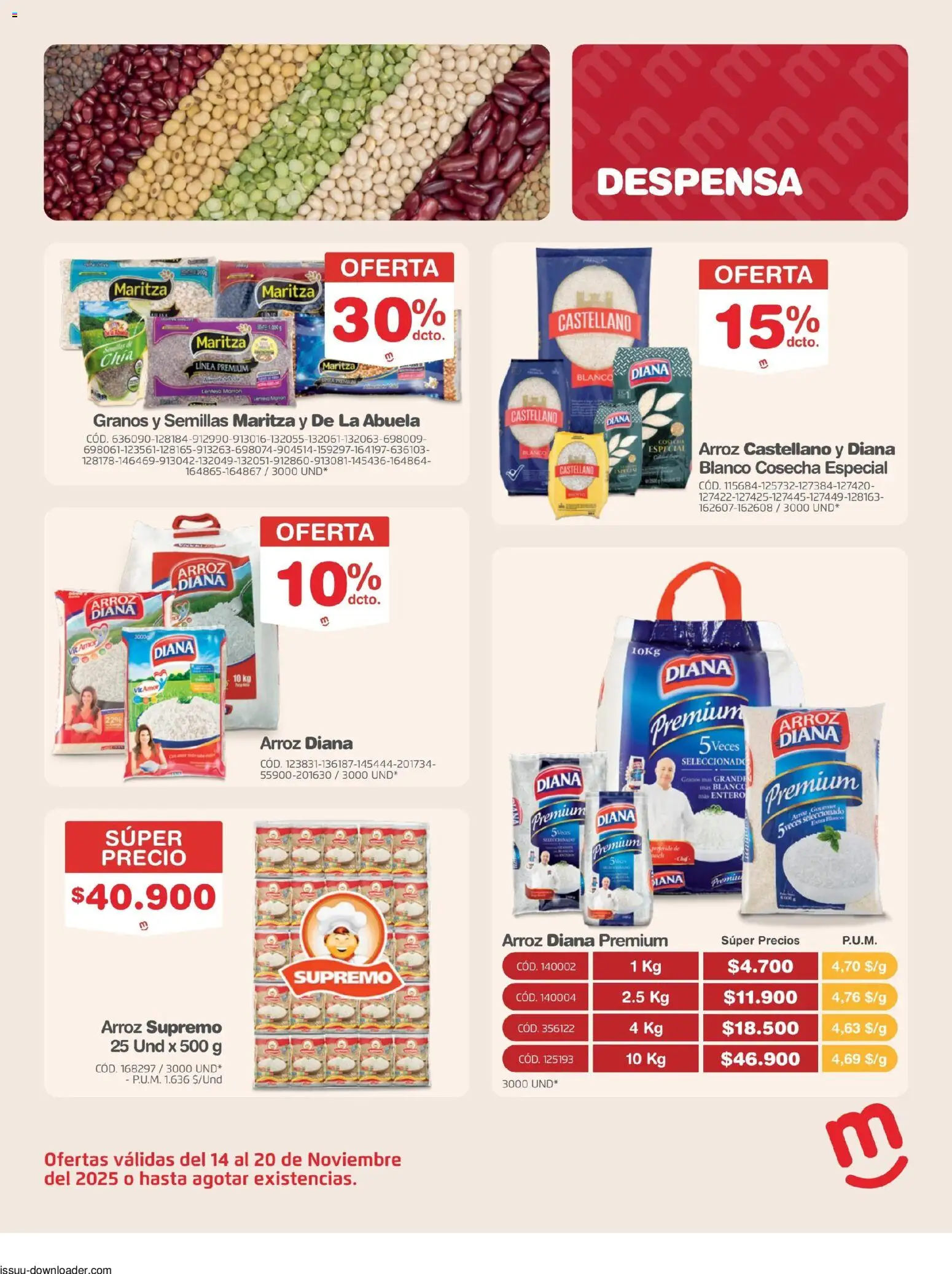 Makro revista - valida desde el 14.11.2025 | Página: 17 | Productos: Arroz, Semillas