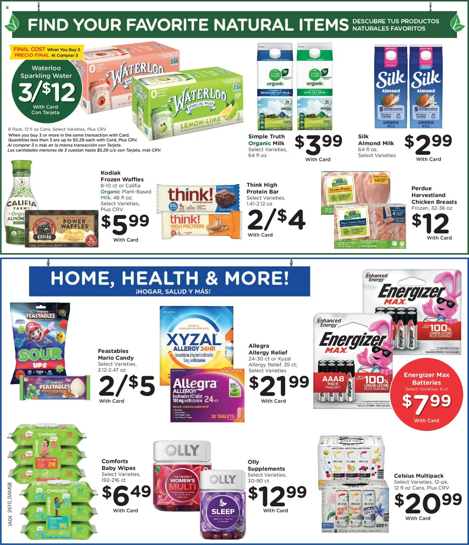Ralphs Weekly Ad - valid from 08.04.2026 | Page: 7 | Products: Milk, Water, Sugar, Tablet