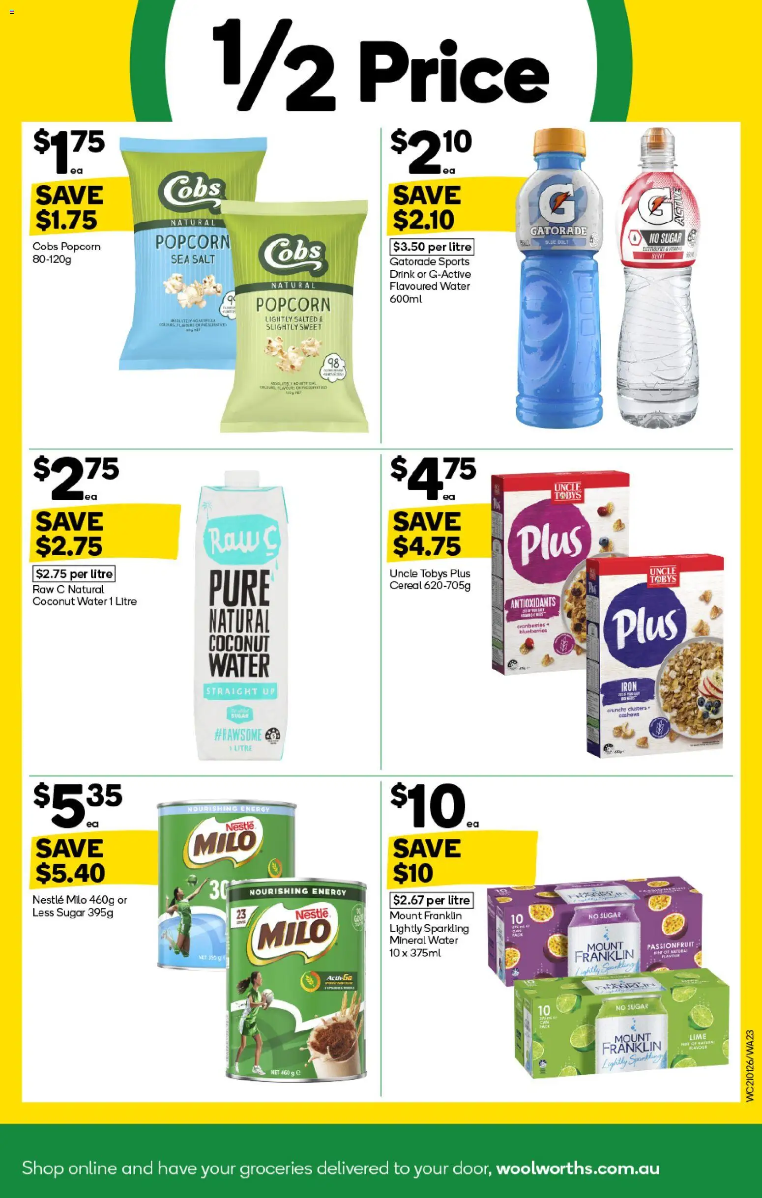 Woolworths catalogue - valid from 21.01.2026 | Page: 23 | Products: Water, Salt, Sugar, Lime