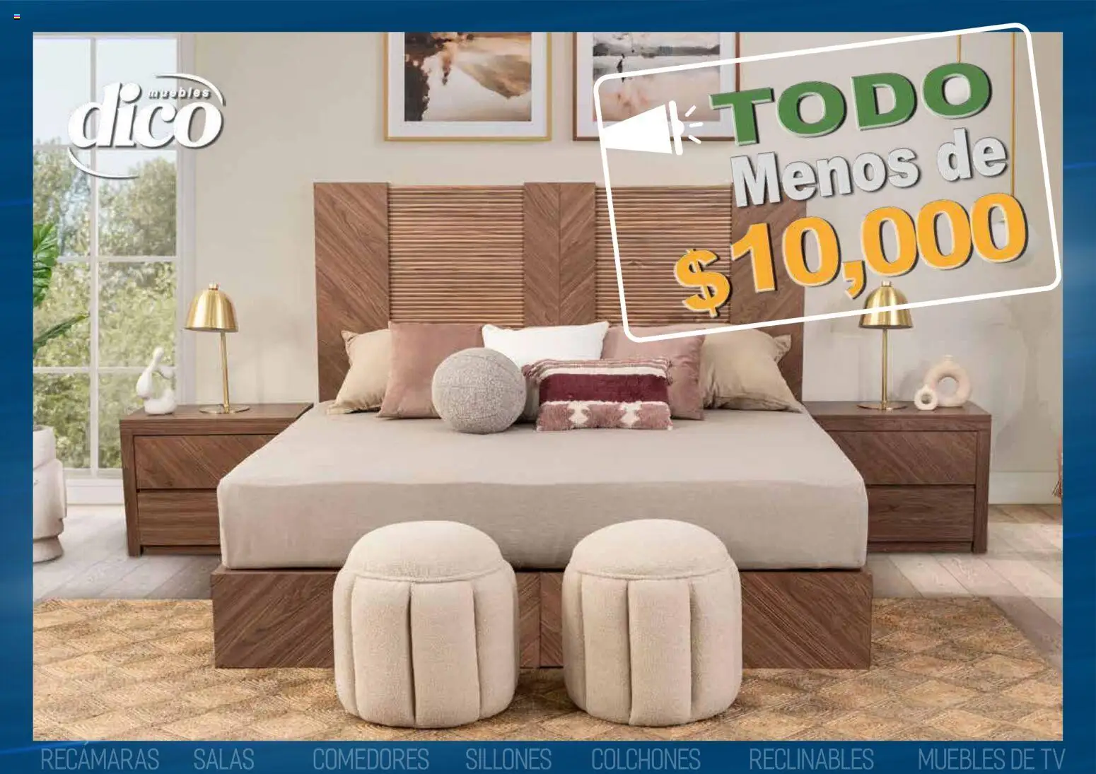 Nuevas ofertas de Muebles Dico válidas en toda la República Mexicana desde el 09.04.2026. ¡Encuentra las mejores ofertas en Muebles Dico catálogo Todo menos de 10000 Pacifico! | Página: 1