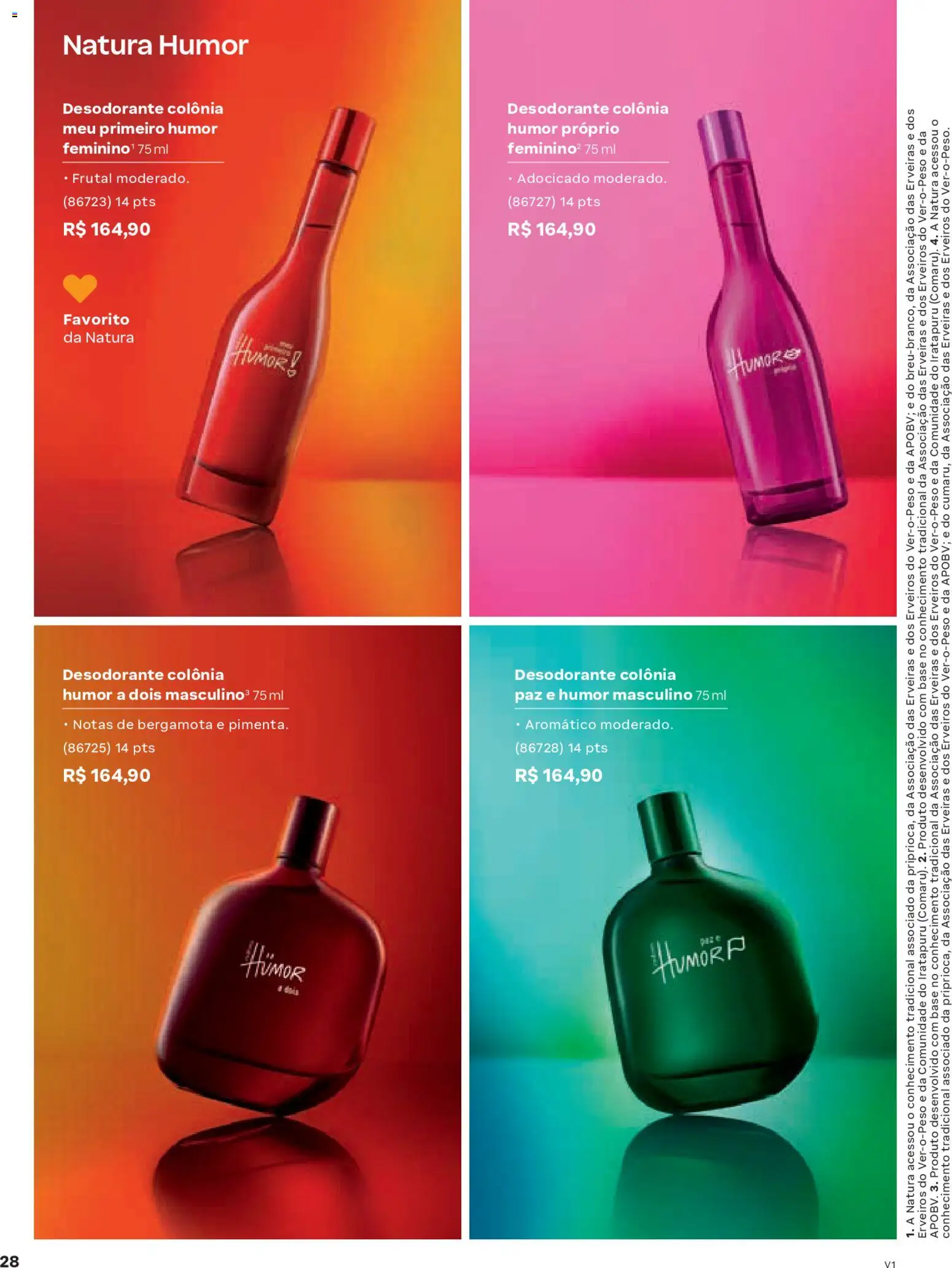 Natura Folheto - válido de 26.12.2025 | Página: 28 | Produtos: Bergamota, Desodorante, Base