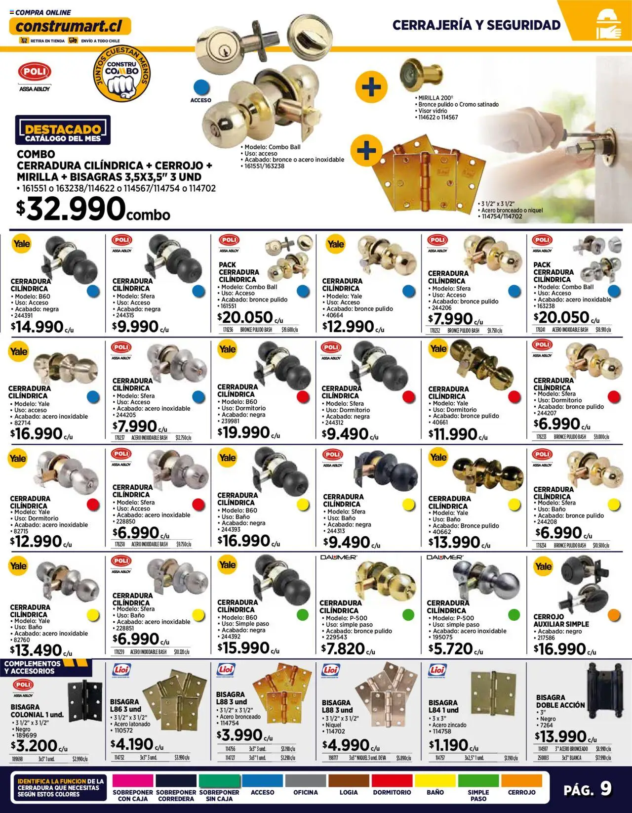 Construmart ofertas  │ válido desde el 10.06.2025 | Página: 9 | Productos: Caja, Baño, Cerradura, Bisagra