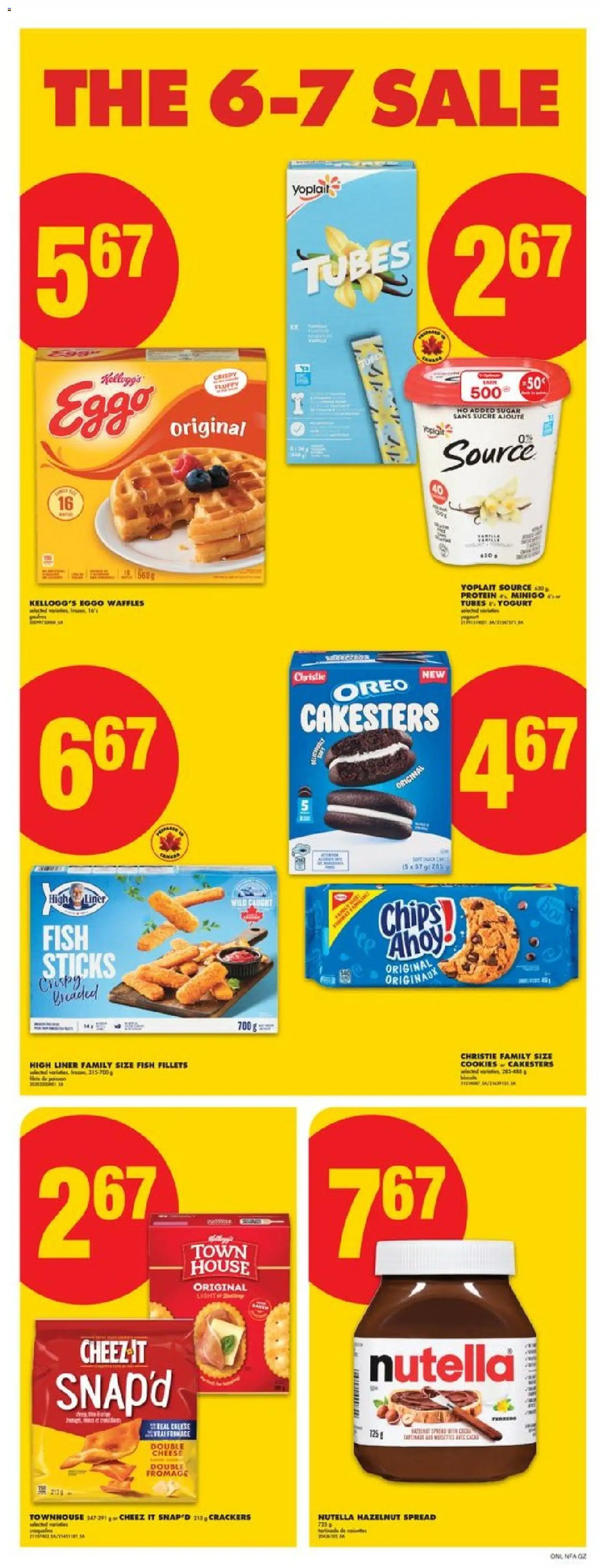 No Frills flyer valid from 27.11.2025 | Page: 9 | Products: Fish, Chips, Cookies, Yogurt