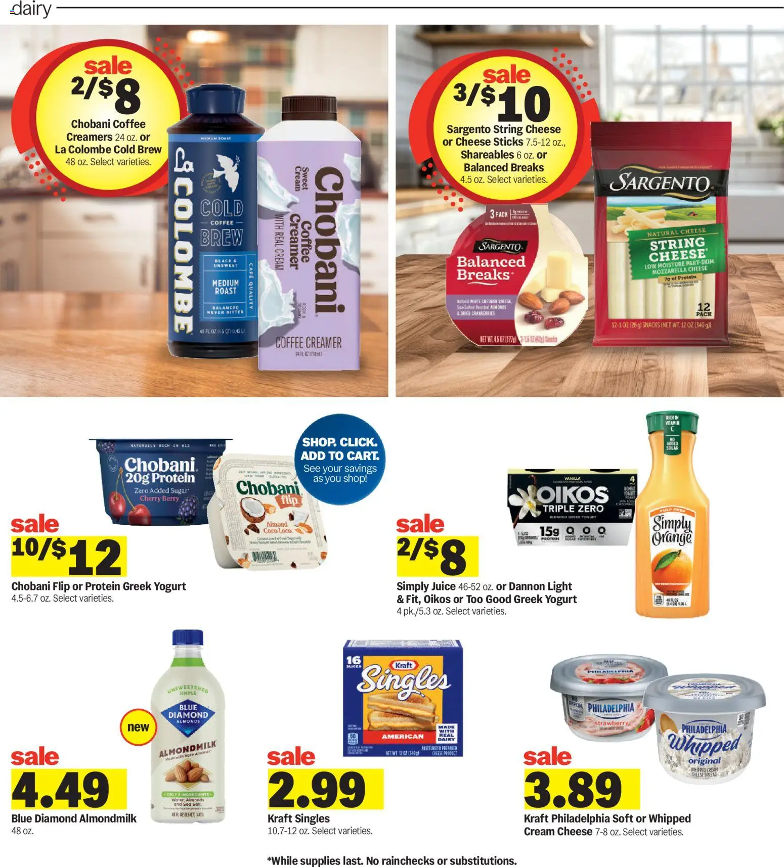 Meijer Weekly Ad - valid from 04.03.2026 | Page: 7 | Products: Yogurt, Coffee, Juice, Water