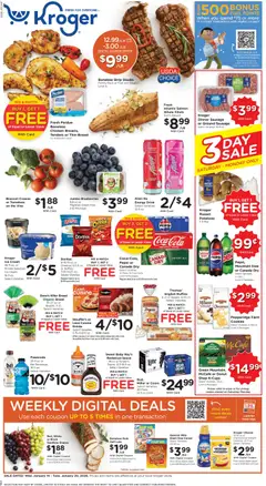 Preview of Kroger weekly ads valid from 14.01.2026