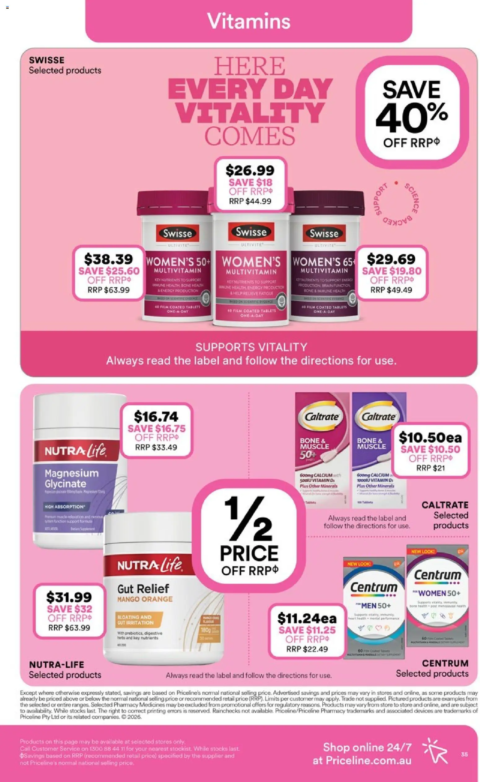 Priceline Pharmacy catalogue - valid from 22.01.2026 | Page: 35 | Products: Mango, Multivitamin, Nutrients, Tablets