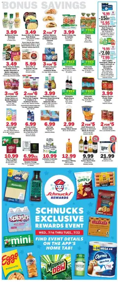 Schnucks Weekly Ad - valid from 16.07.2025 | Page: 5 | Products: Cheese, Wine, Detergent, Salad